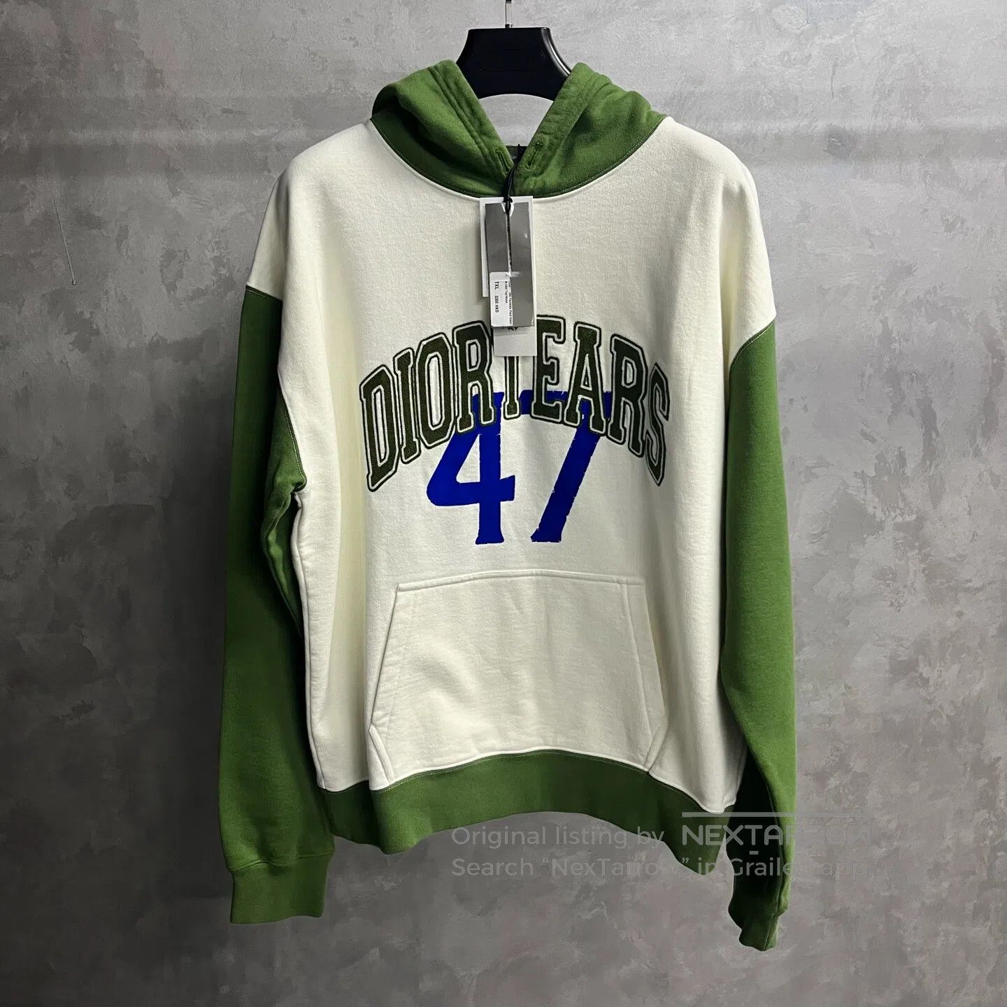Dior Dior Letter-print loose-fitting hooded long-sleeve hoodie| Size US XL / EU 56 / 4 - 1 Thumbnail