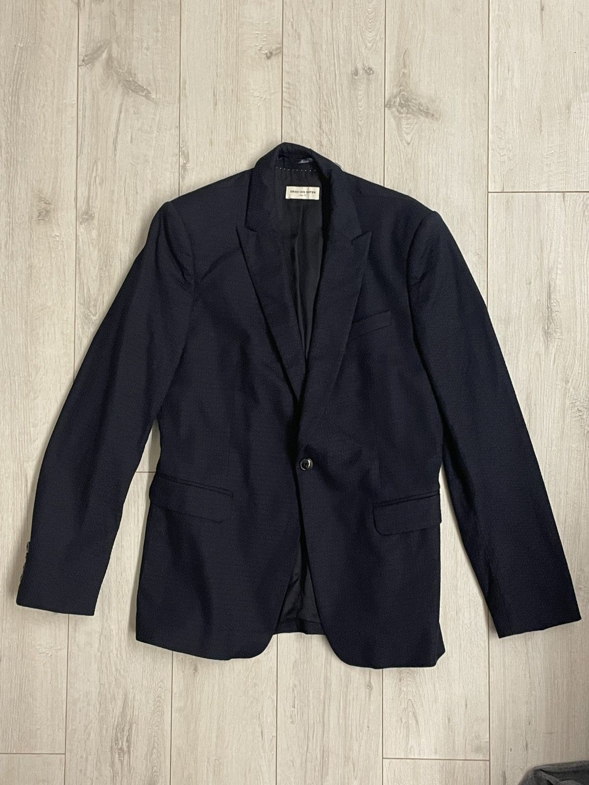 Dries Van Noten Marynarka Dries Van Noten meska granatowa Size 48L - 1 Thumbnail