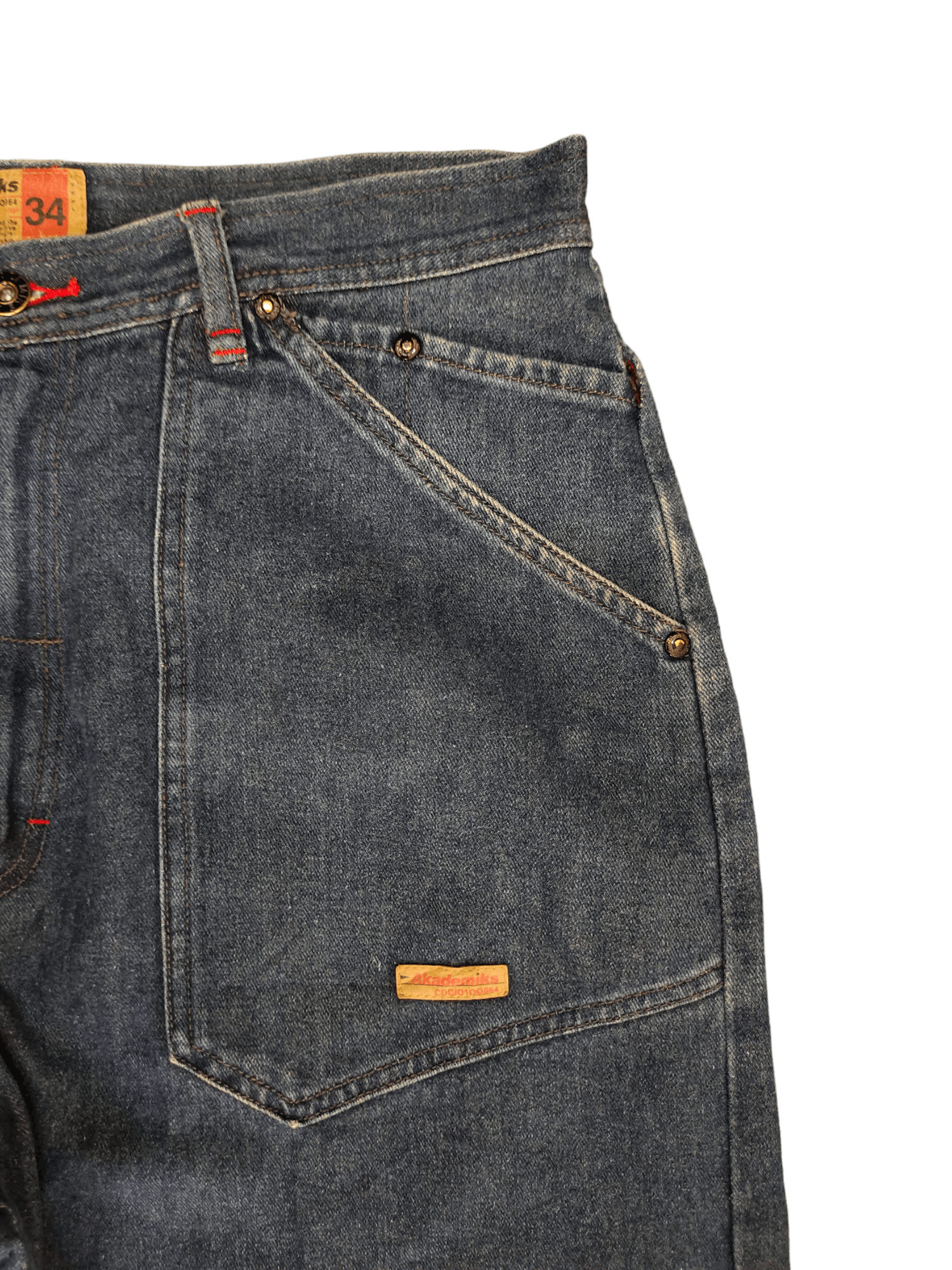 Akademiks Akademiks Distressed Color Wide Leg Denim Y2k Baggy Jean Size US 34 / EU 50 - 10 Thumbnail