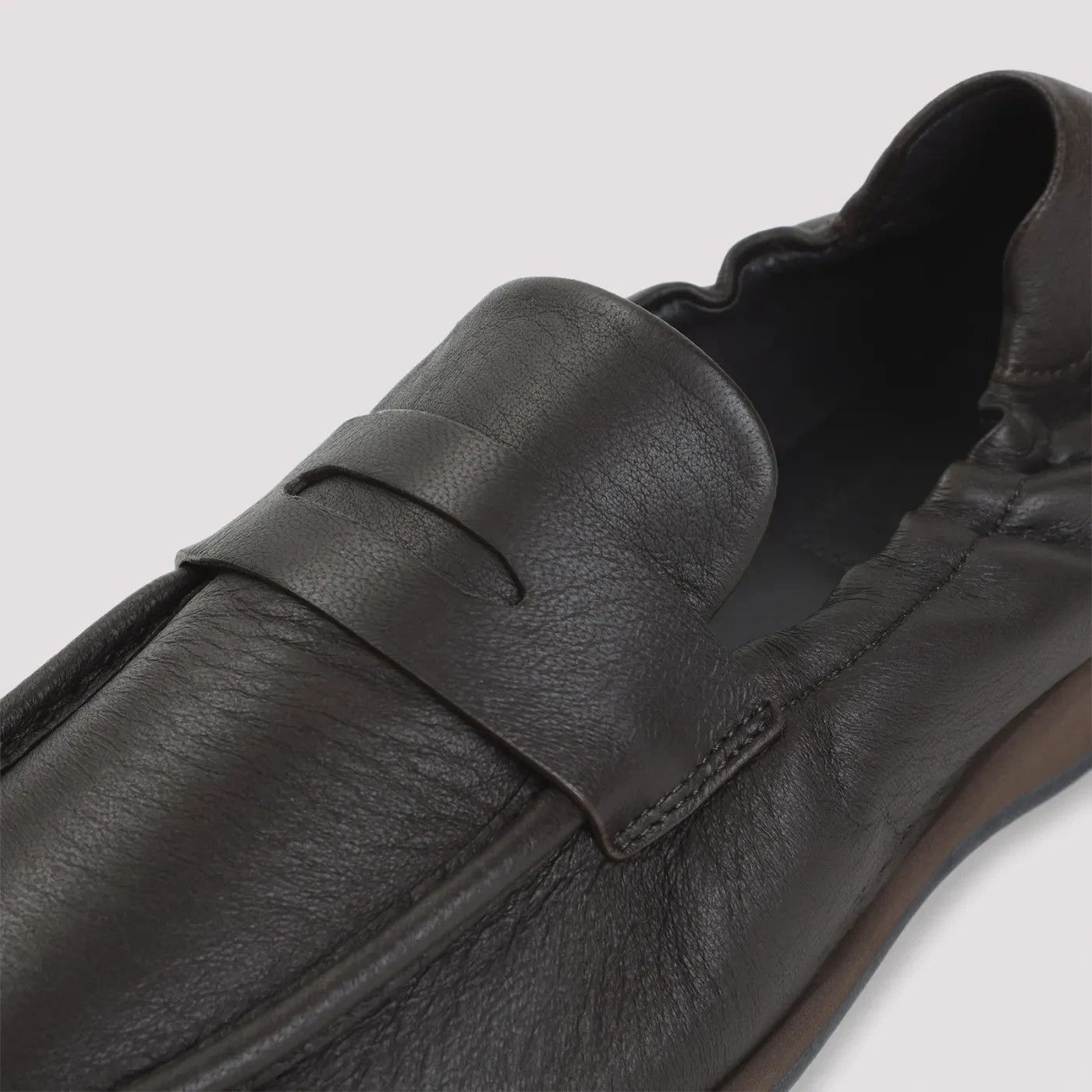 Brioni BRIONI Flex Caffe Brown Leather Loafers New & Authentic (Men Size US 12 / EU 45 - 5 Thumbnail