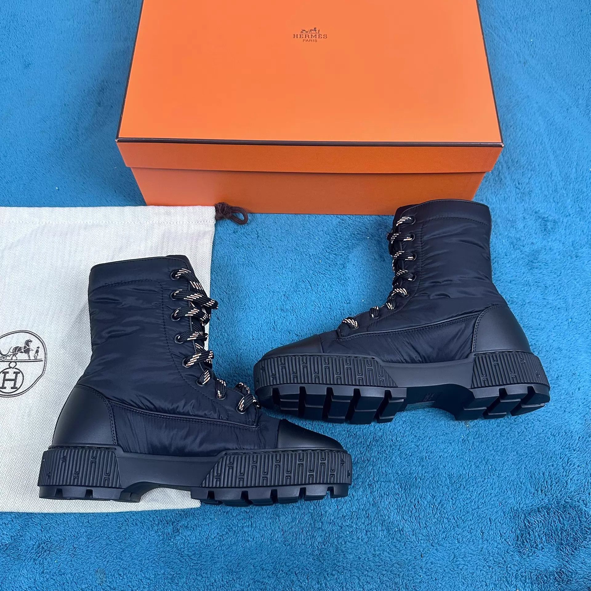 Hermes Hermès Fresh Leather Ankle Boots Black 37 Size US 6.5 / IT 36.5 - 3 Thumbnail