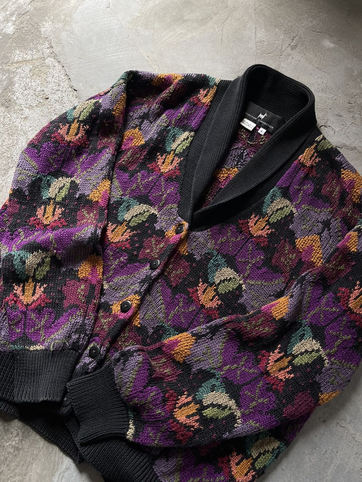Japanese Brand Vintage Japanese Style Peruvian Connection Cardigan Size L / US 10 / IT 46 - 2 Thumbnail