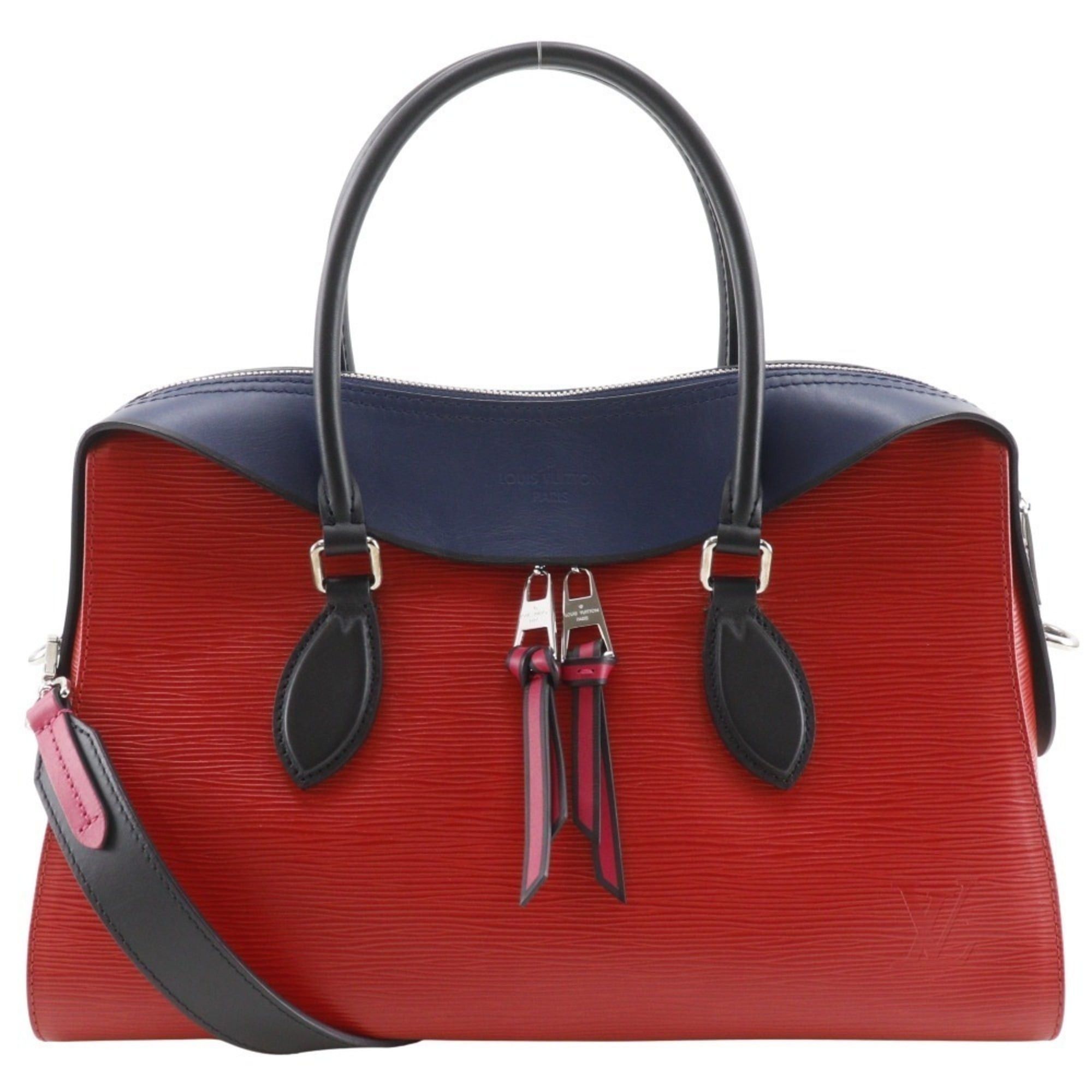 Louis Vuitton Louis Vuitton Tuileries Tote Handbag, 2-Way Shoulder Bag, M53544, Epi Leather, 2018, Red/Navy, FL2128, 2-Way, A5, Double Zipper, Women's Size ONE SIZE - 1 Thumbnail