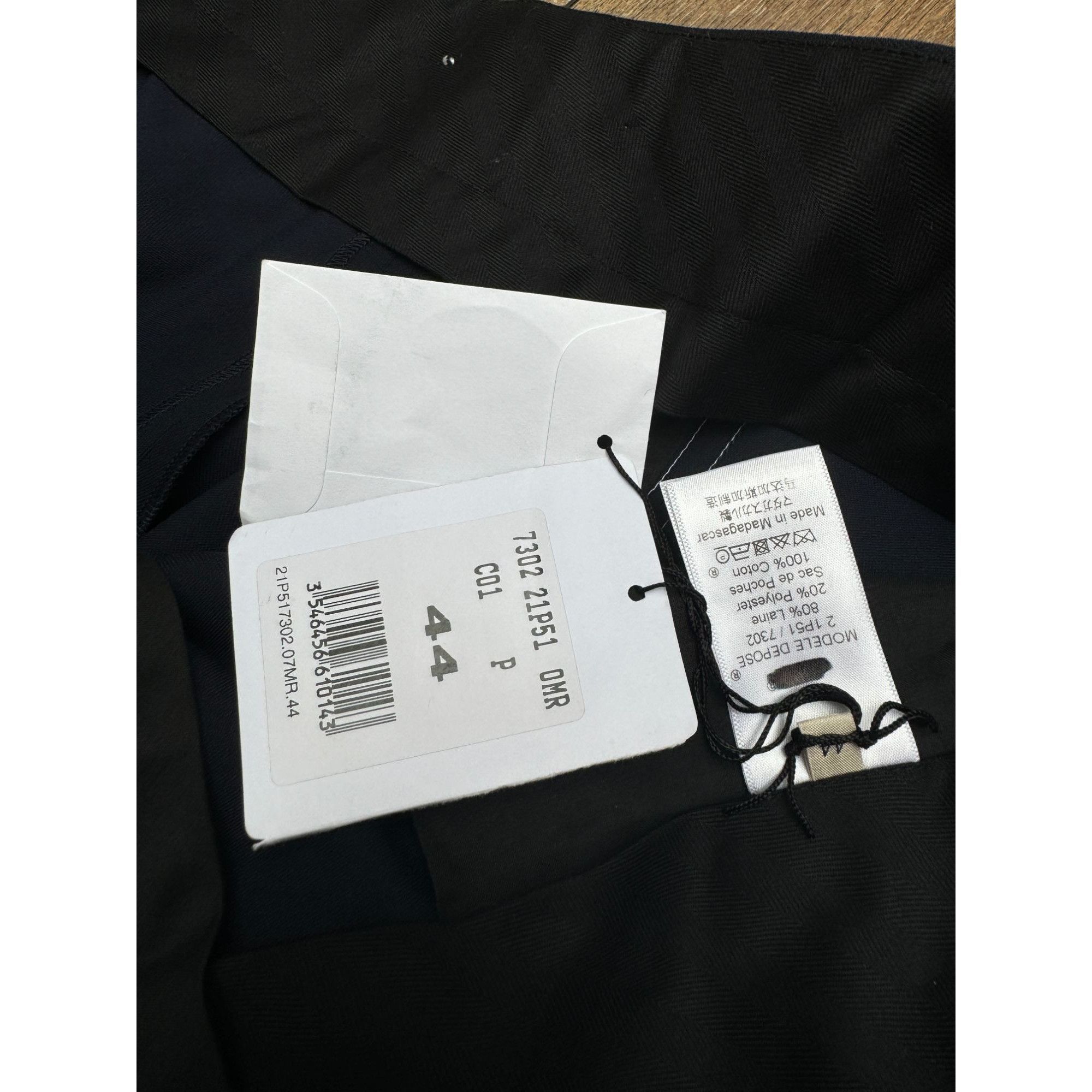 Celine Navy Wool Trousers Size 32" / US 10 / IT 46 - 5 Thumbnail