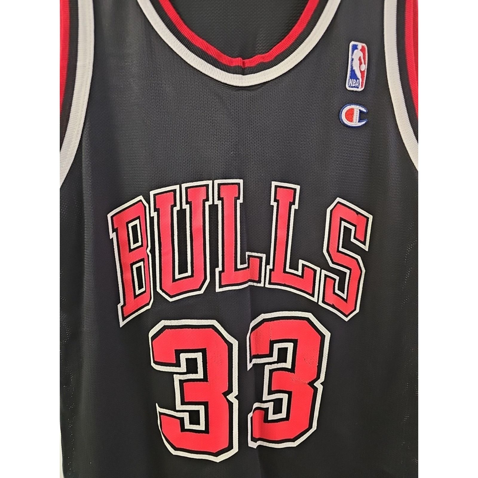 Champion Champion #33 Scottie Pippen Chicago Bulls Jersey Mens 44 USA Size US L / EU 52-54 / 3 - 3 Thumbnail
