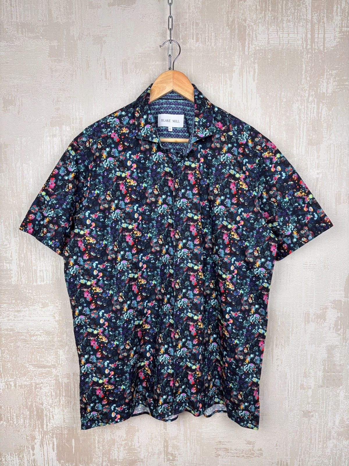 Other Blake Mill Multicolor Pattern Short Sleeve Shirt Size US XL / EU 56 / 4 - 3 Thumbnail