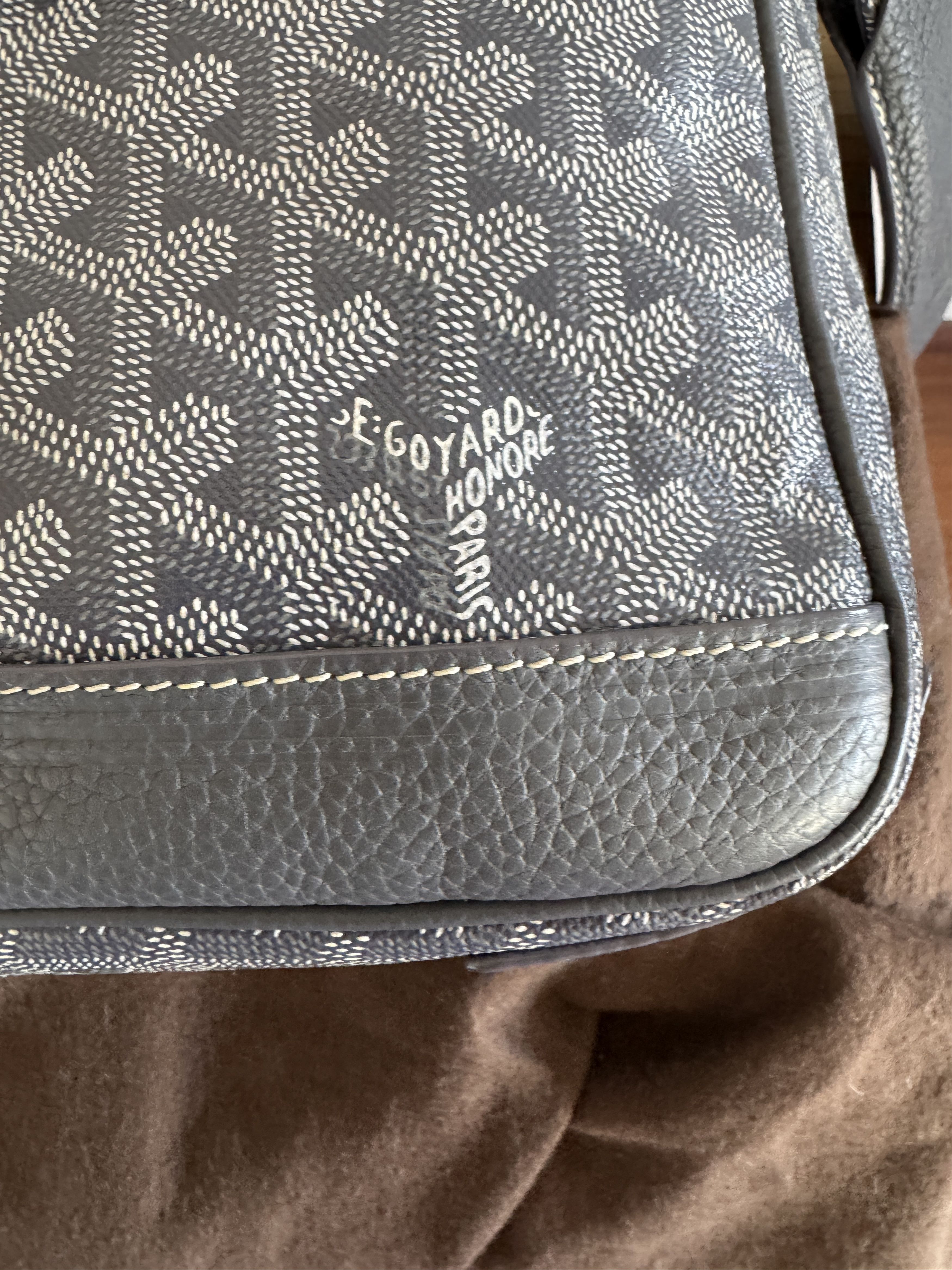 Goyard Grand Bleu MM Messenger Bag – Grey Size ONE SIZE - 19 Thumbnail