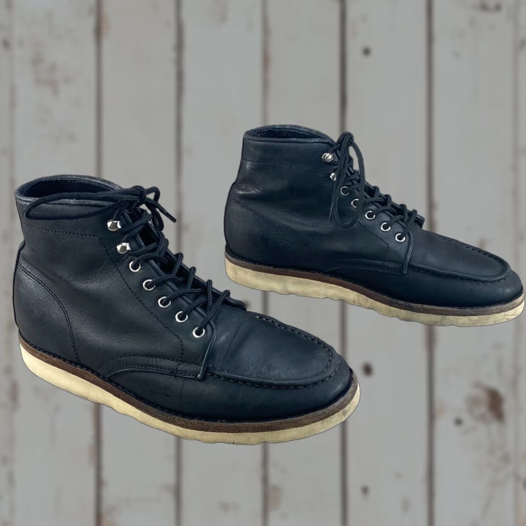 Thursday Boot Company VINTAGE Thursday Boot Co Everyday Boots Mens 9.5 Leather Handmade Vibram Sol Black Leather Boots Size US 10 / EU 43 - 1 Thumbnail