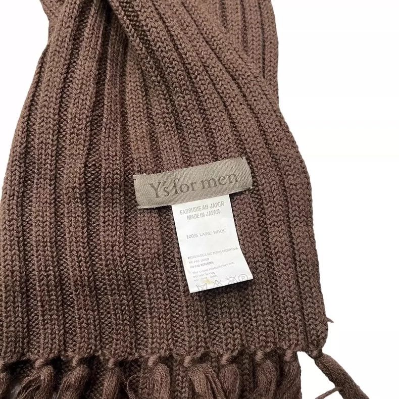 Y's for Men Y's For Men 1990 Skull Denim Wool Scarf Size ONE SIZE - 3 Thumbnail