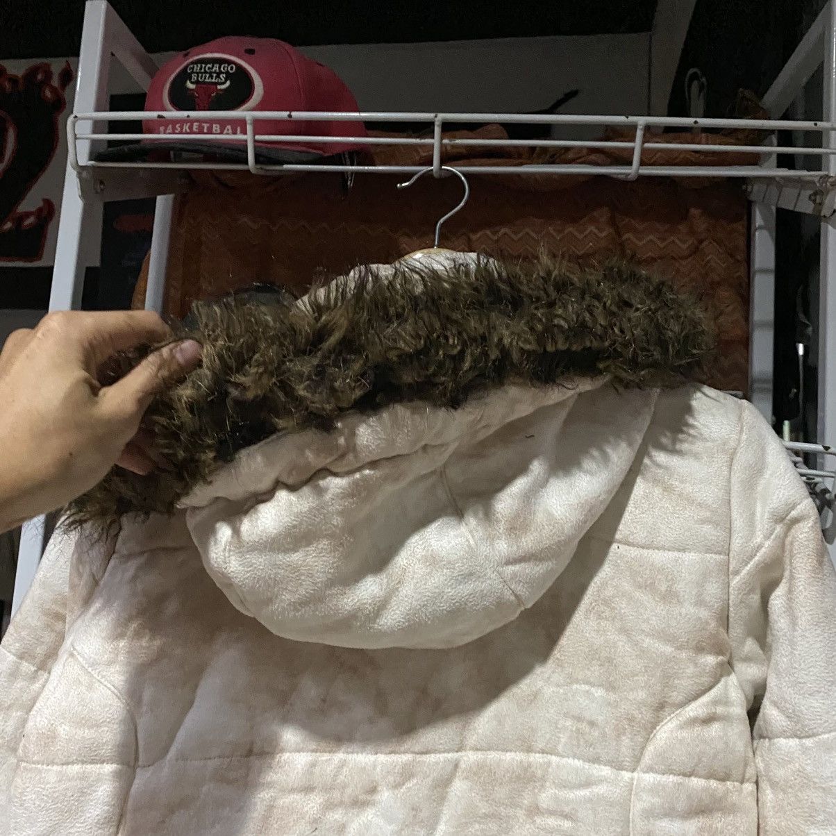 In The Attic Vintage "In The Attic" Dirt Style Fur Puffer Hooded Jacket Size US M / EU 48-50 / 2 - 16 Thumbnail