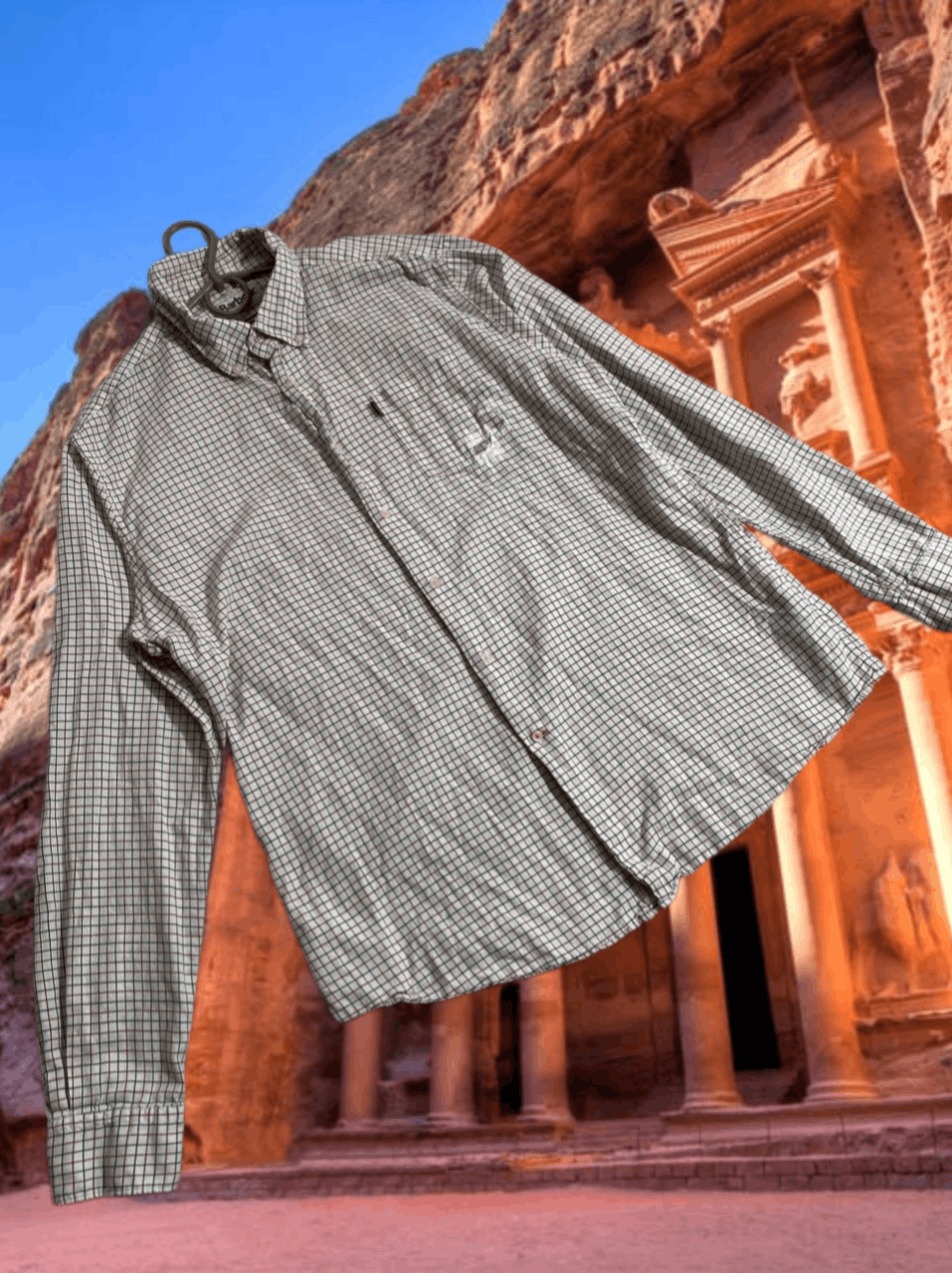 Barbour × Vintage Vintage Mens Shirt Long Sleeve Barbour Tailored fit Size US L / EU 52-54 / 3 - 1 Thumbnail