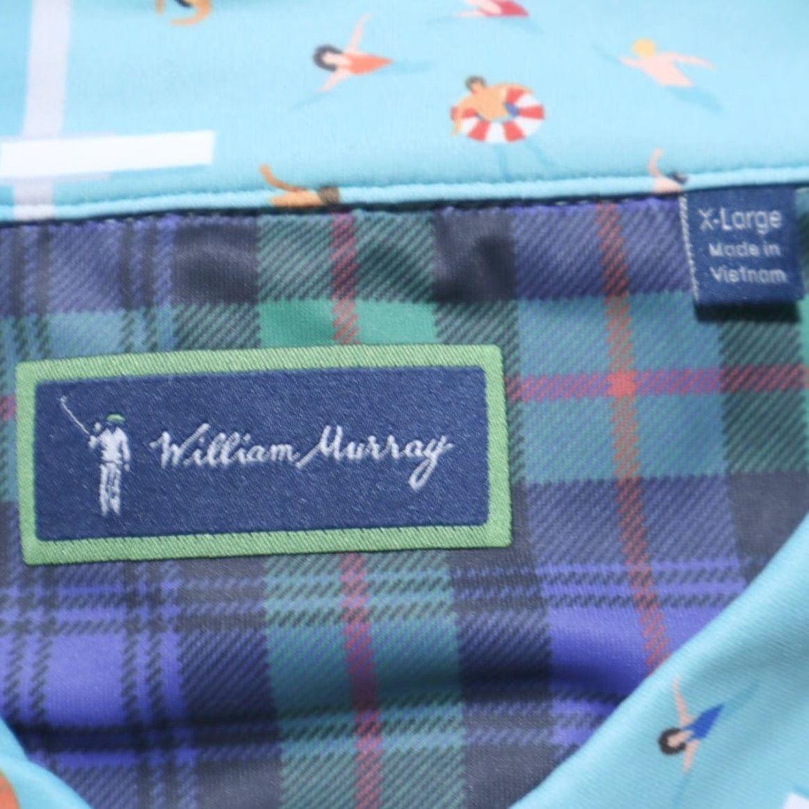 Vintage William Murray Fish Outta Water Golf Polo Shirt Blue Mens XL Shirt Size US XL / EU 56 / 4 - 5 Thumbnail