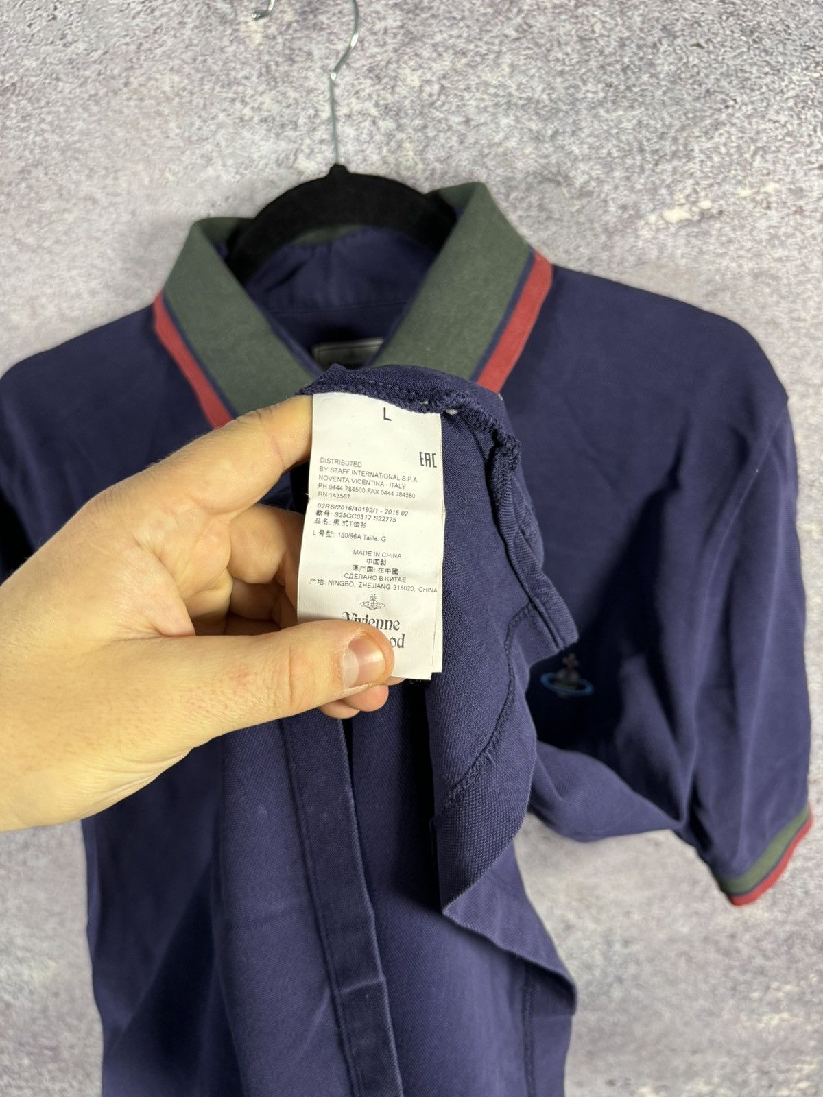 Designer × Vintage × Vivienne Westwood Vintage Vivienne Westwood 2 Krall Blue Polo Shirt Oldmoney Size US L / EU 52-54 / 3 - 7 Thumbnail