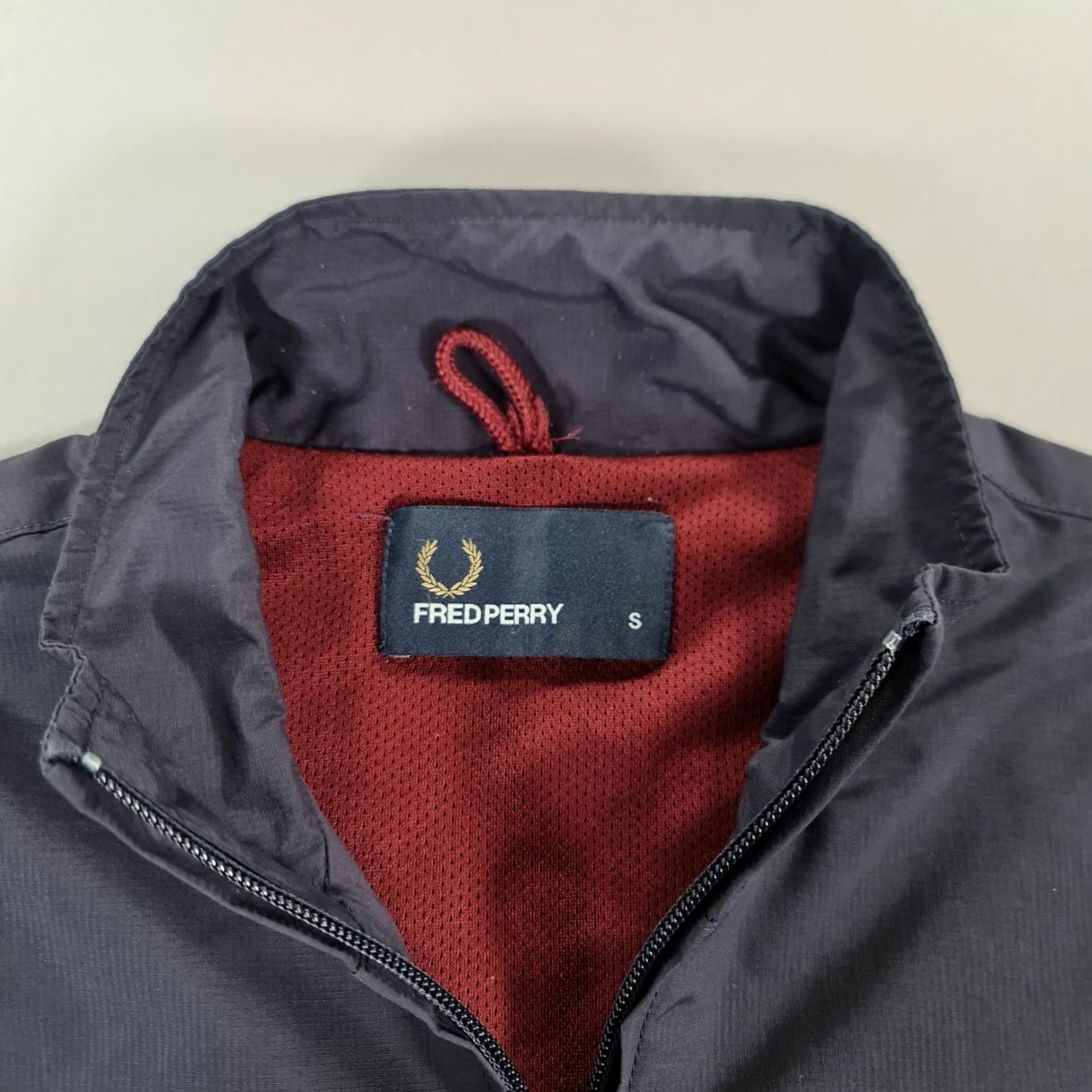 Fred Perry Fred Perry Mens Jacket Navy Blue Small Lightweight Windbreaker Full Zip Woven Size US S / EU 44-46 / 1 - 3 Thumbnail