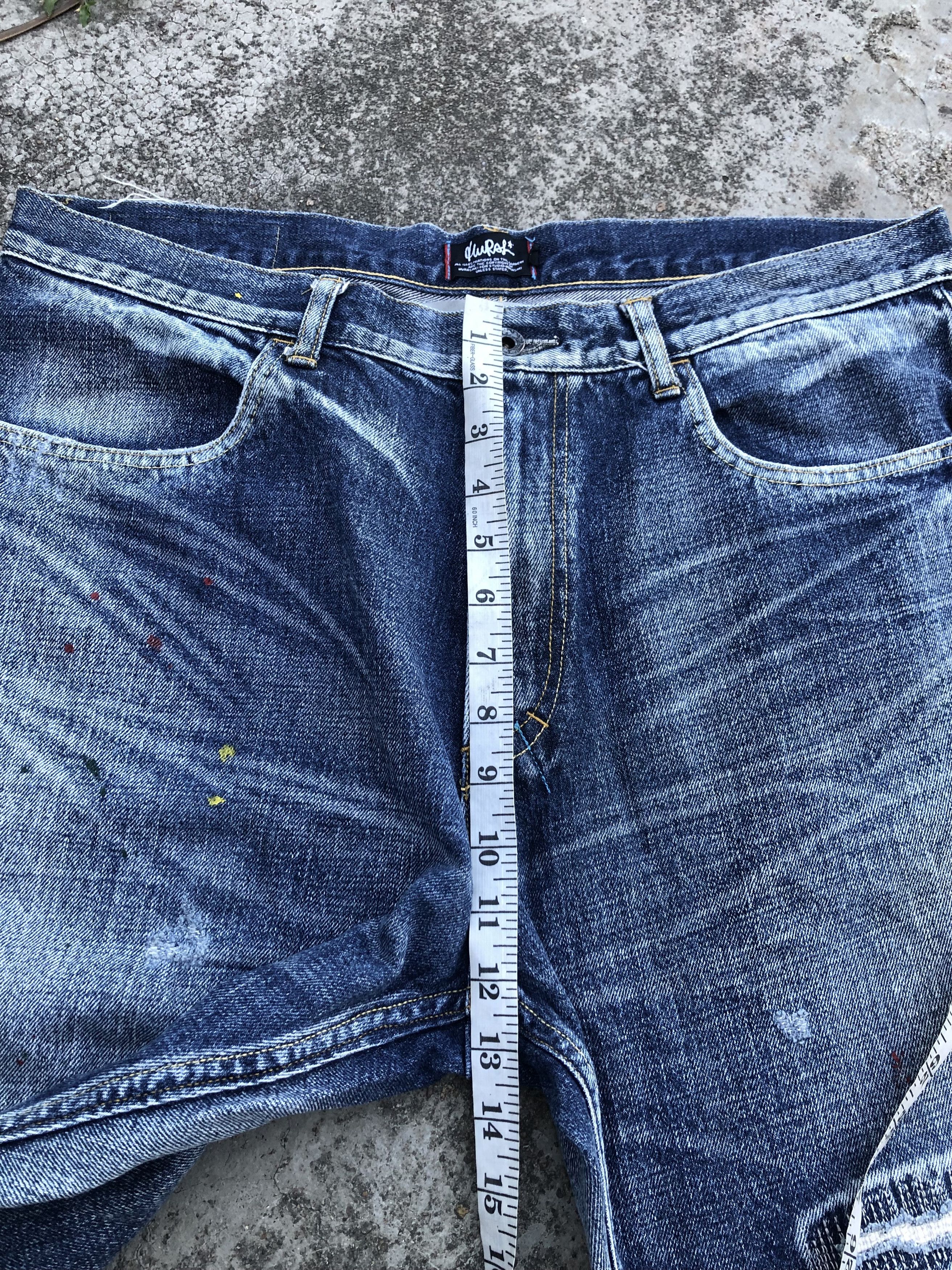 Japanese Brand PAINTED POSTERIZE DISTRESSED DENIM Size US 36 / EU 52 - 7 Thumbnail