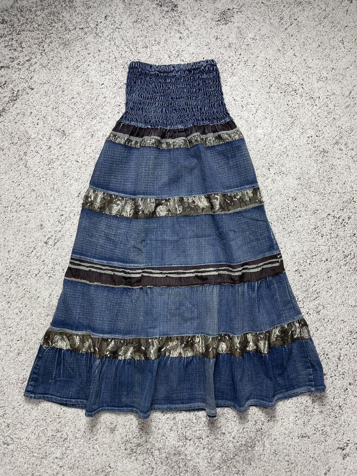 If Six Was Nine Vintage Maxi Skirt Hagi Jeans Gothic Skirt Y2K Size 32" / US 10 / IT 46 - 1 Thumbnail