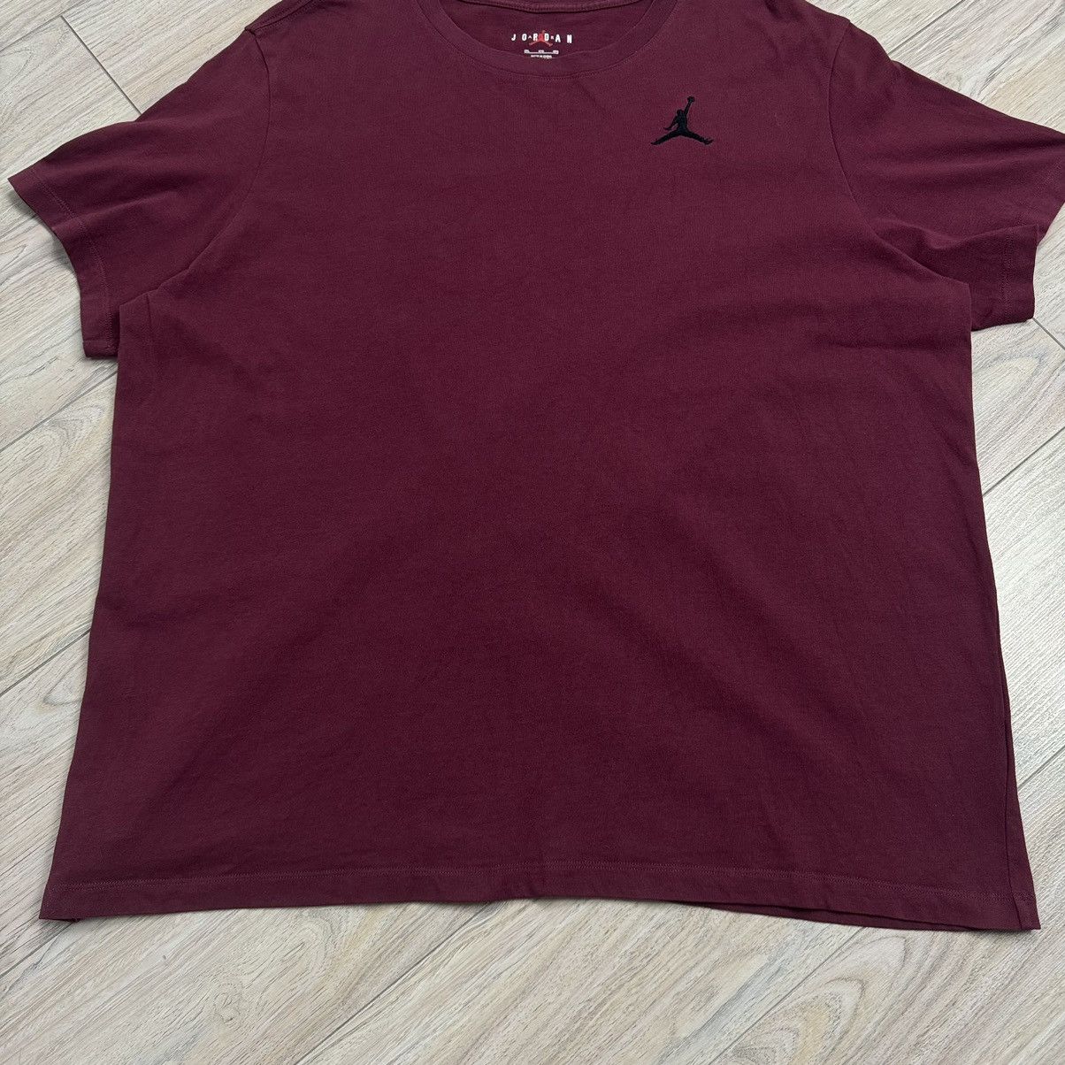 Jordan Brand Nike Air Jordan Burgundy Small Logo XXXL Cotton T-Shirt Size US XXL / EU 58 / 5 - 8 Thumbnail