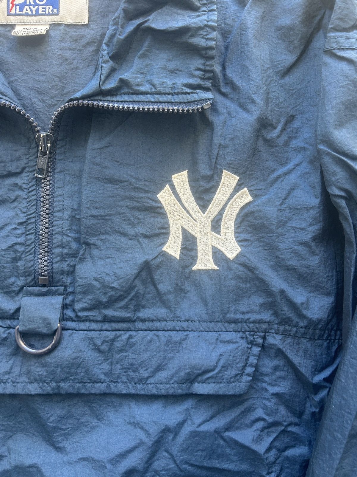 New York Yankees × Pro Player × Vintage Vintage 90s Pro Player Yankees Anorak Windbreaker Jacket Size US XL / EU 56 / 4 - 2 Thumbnail