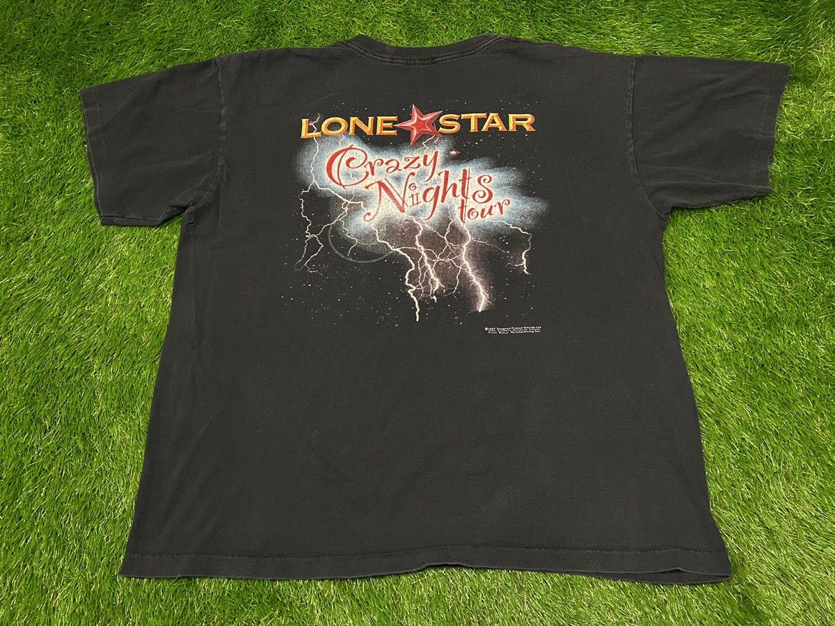 Band Tees Vintage Lone Star Concert T Shirt 1997 Crazy Nights Tour Size US XL / EU 56 / 4 - 6 Thumbnail