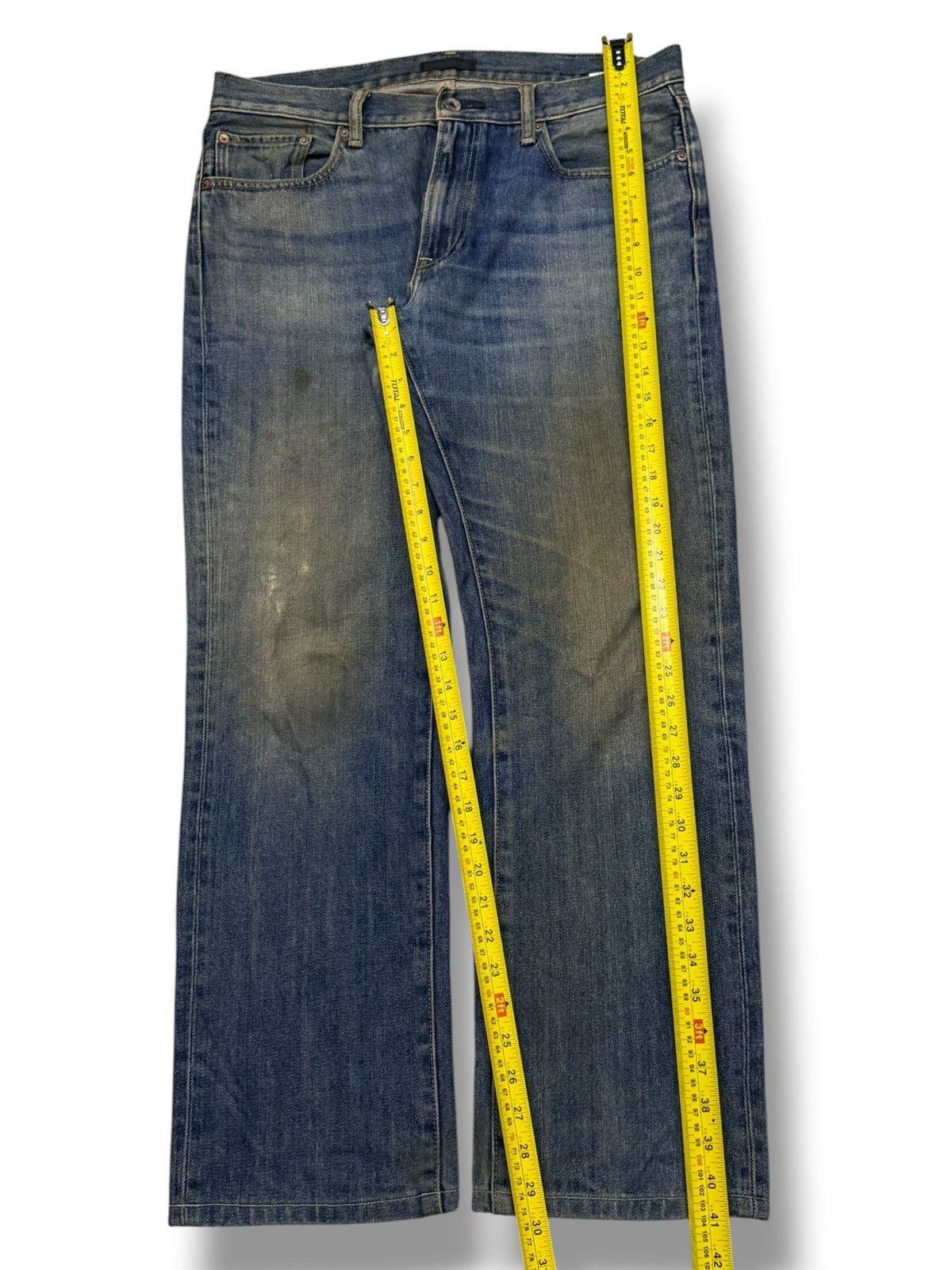 Uniqlo Vintage Uniqlo Jeans Denim | Relaxed Regular Straight | W36 Size US 36 / EU 52 - 12 Thumbnail