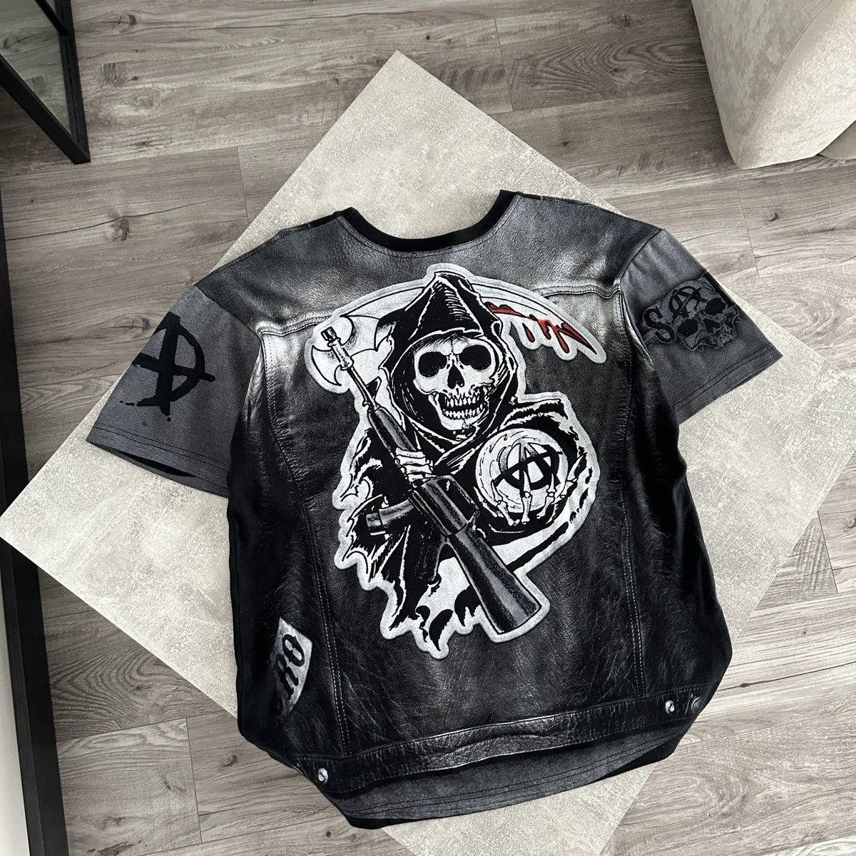 Other Rare Sons Of Anarchy AOP tee Tv Series Mayhem y2k og hype Size US M / EU 48-50 / 2 - 6 Thumbnail