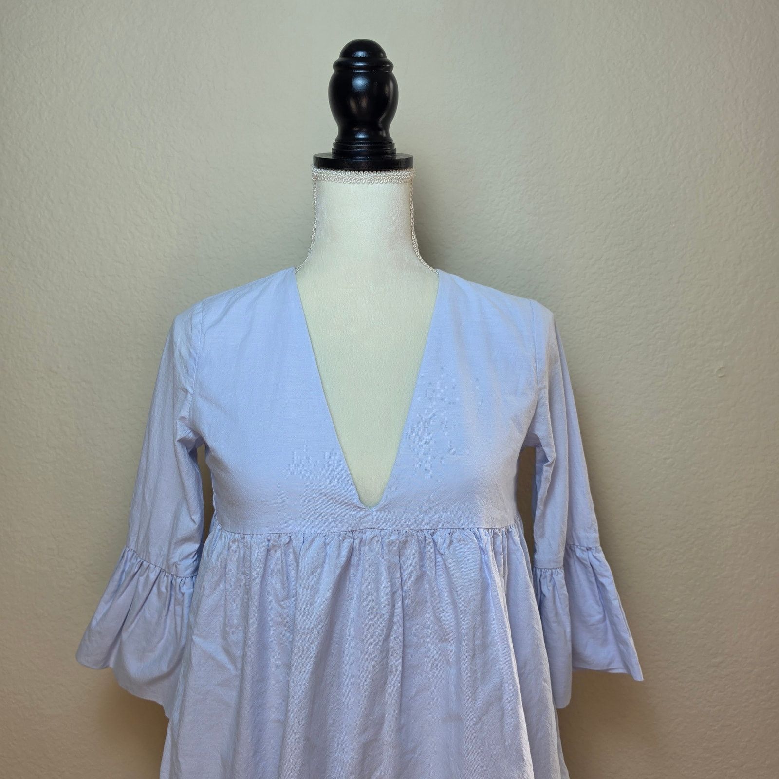 Other Zara Trafaluc Blue Romper Dress XS Size 28" / US 6 / IT 42 - 5 Thumbnail