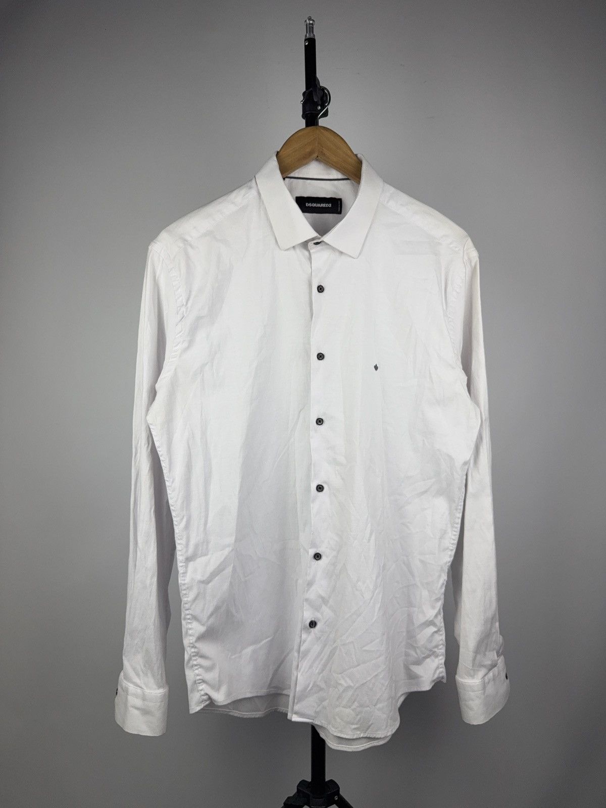 Dsquared2 Vintage 00 Retro Dsquared2 luxury blank basic Shirt Size US XL / EU 56 / 4 - 1 Thumbnail