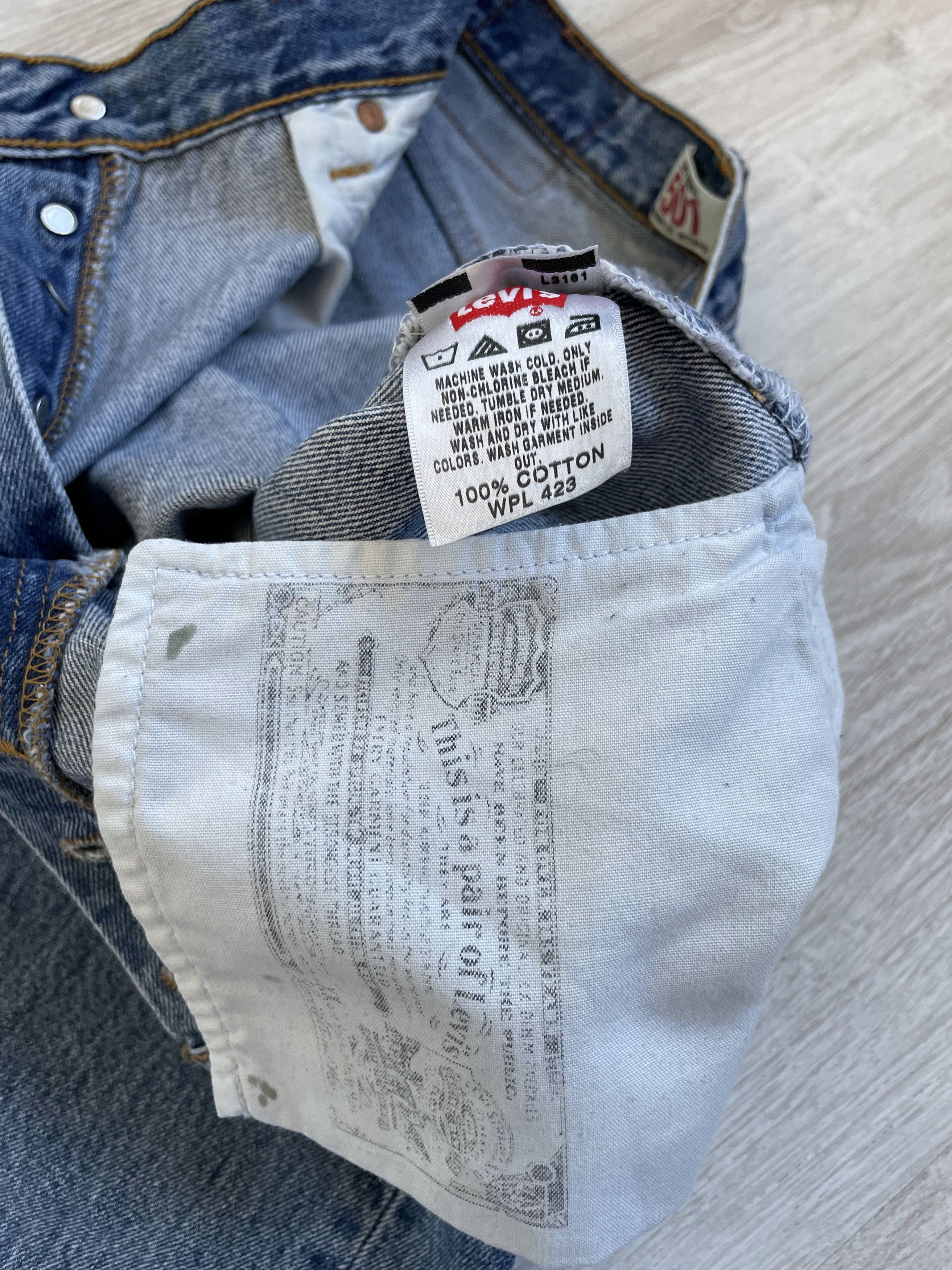 Levi's Vintage Clothing Vintage Y2K Levis 501 Slim Jeans Size US 30 / EU 46 - 6 Thumbnail