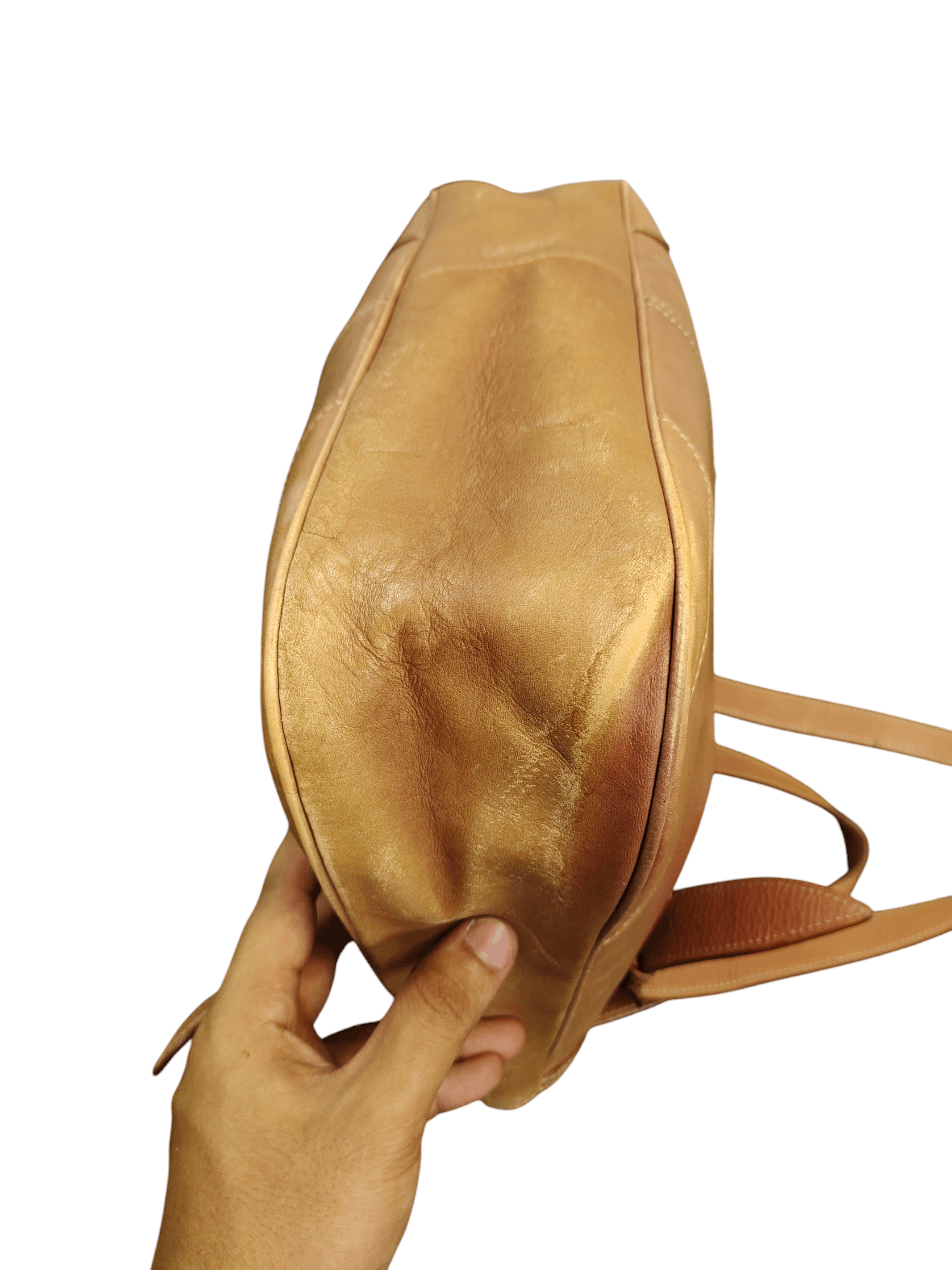 Vintage Sazaby Japan Patina Leather Shoulder Tote Bag