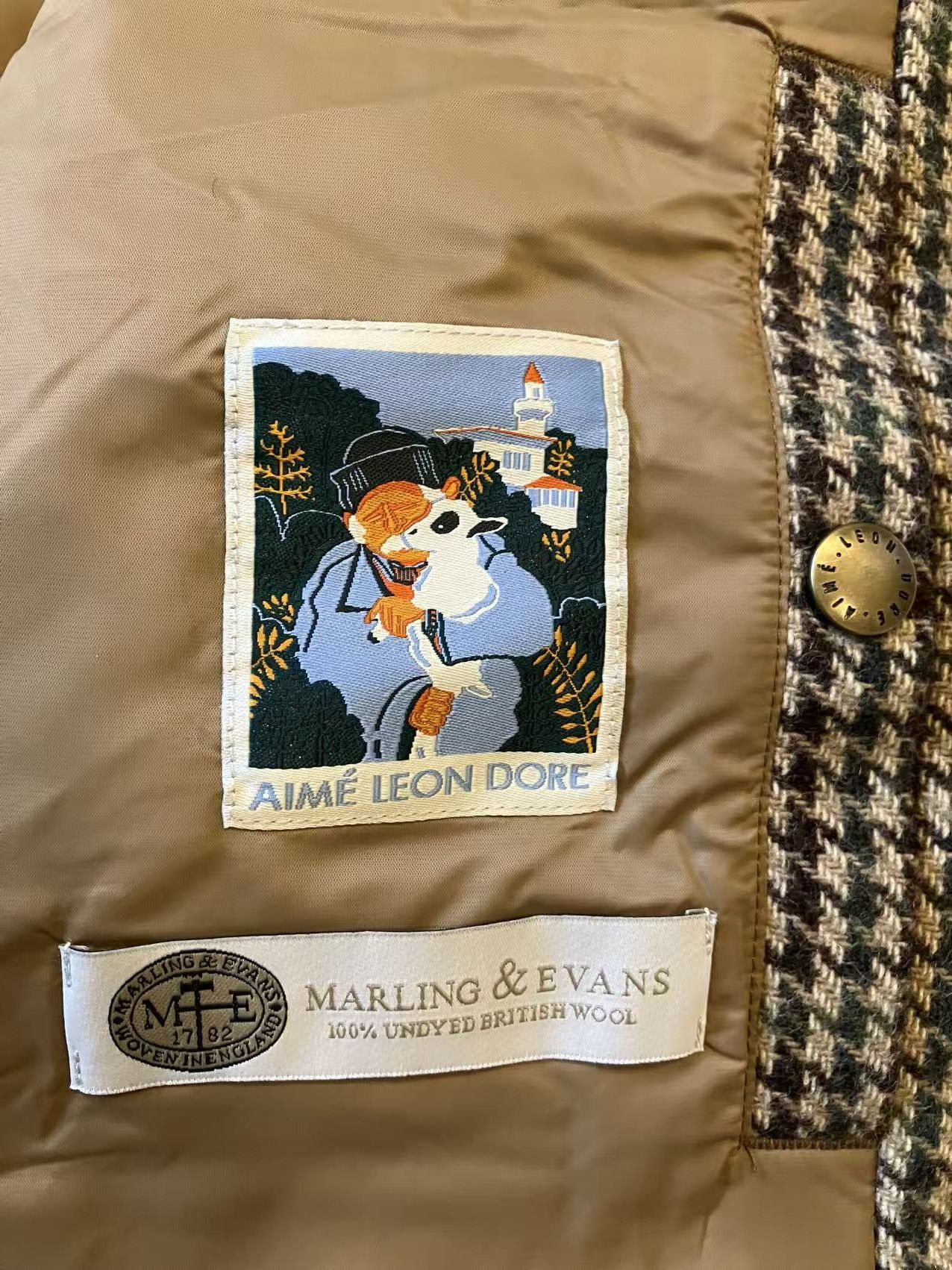 Aime Leon Dore Aime Leon Dore Filled Heritage Vest ALD Houndstooth Size US S / EU 44-46 / 1 - 3 Thumbnail