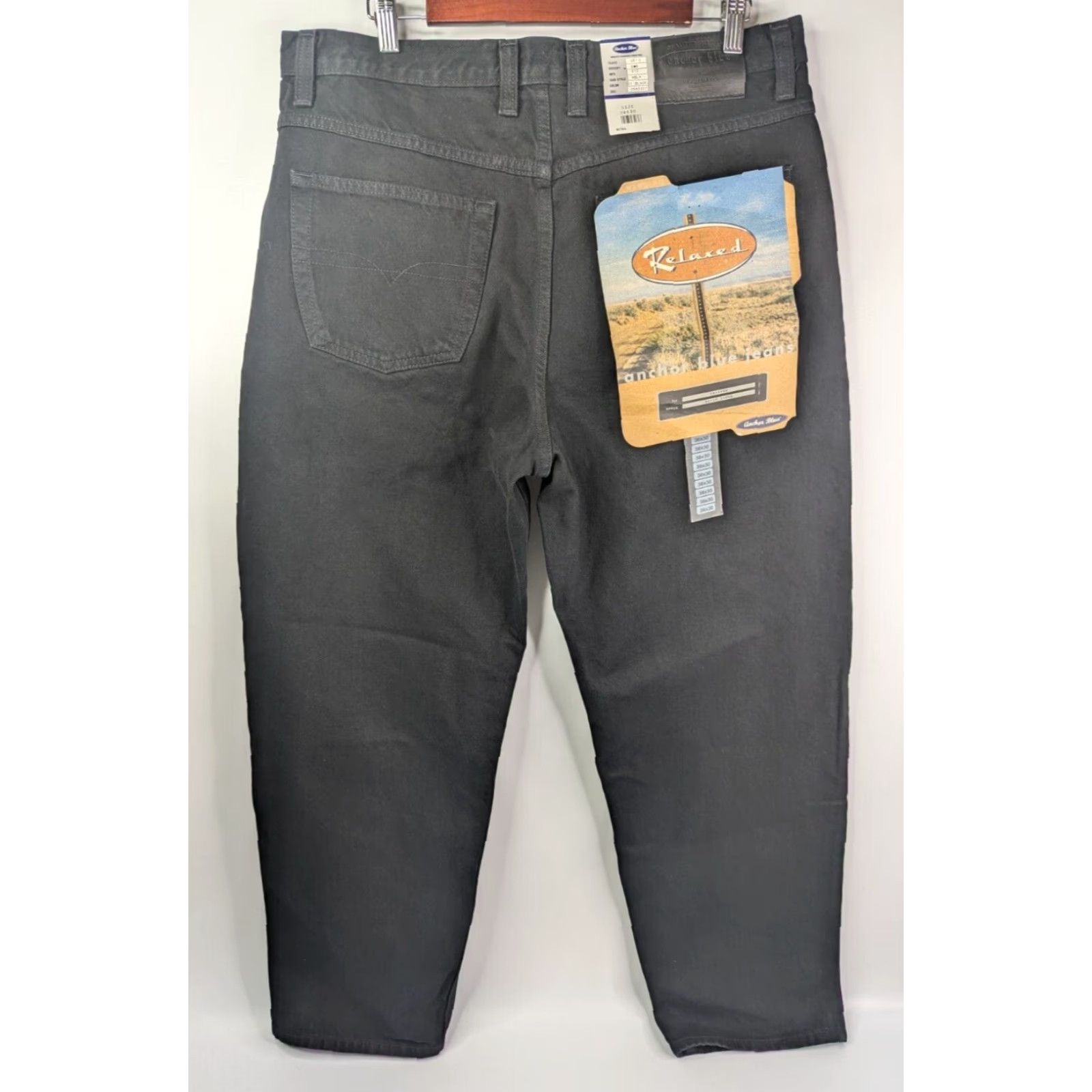 Anchor Blue VINTAGE Anchor Blue Jeans Men's 36x29 Relaxed Fit Black Denim Skater Y2K Jeans Mens Size US 36 / EU 52 - 2 Thumbnail