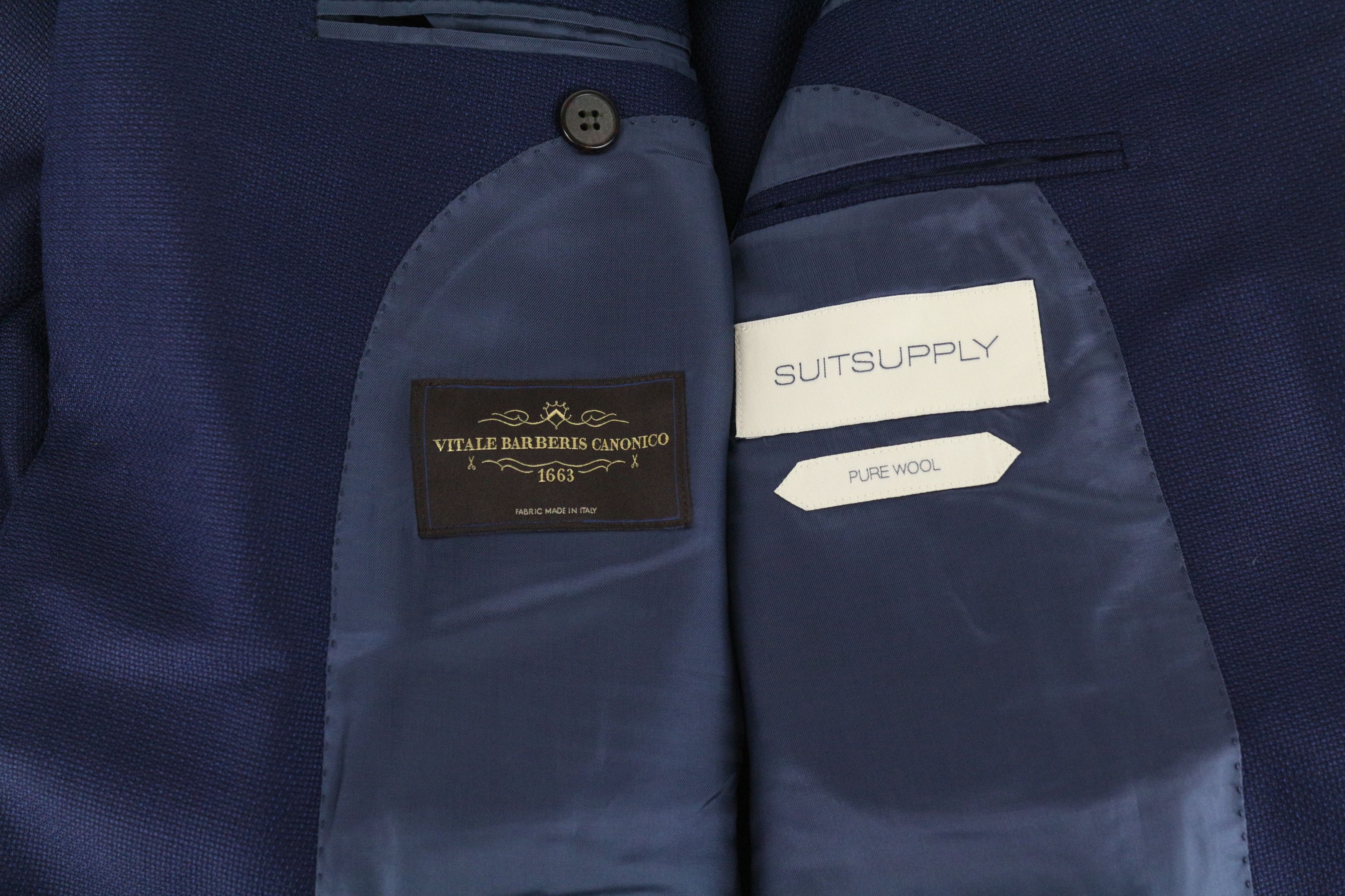 Suitsupply HAVANA UK48R Blue Wool Slim Blazer 61500 Size 48R - 5 Thumbnail