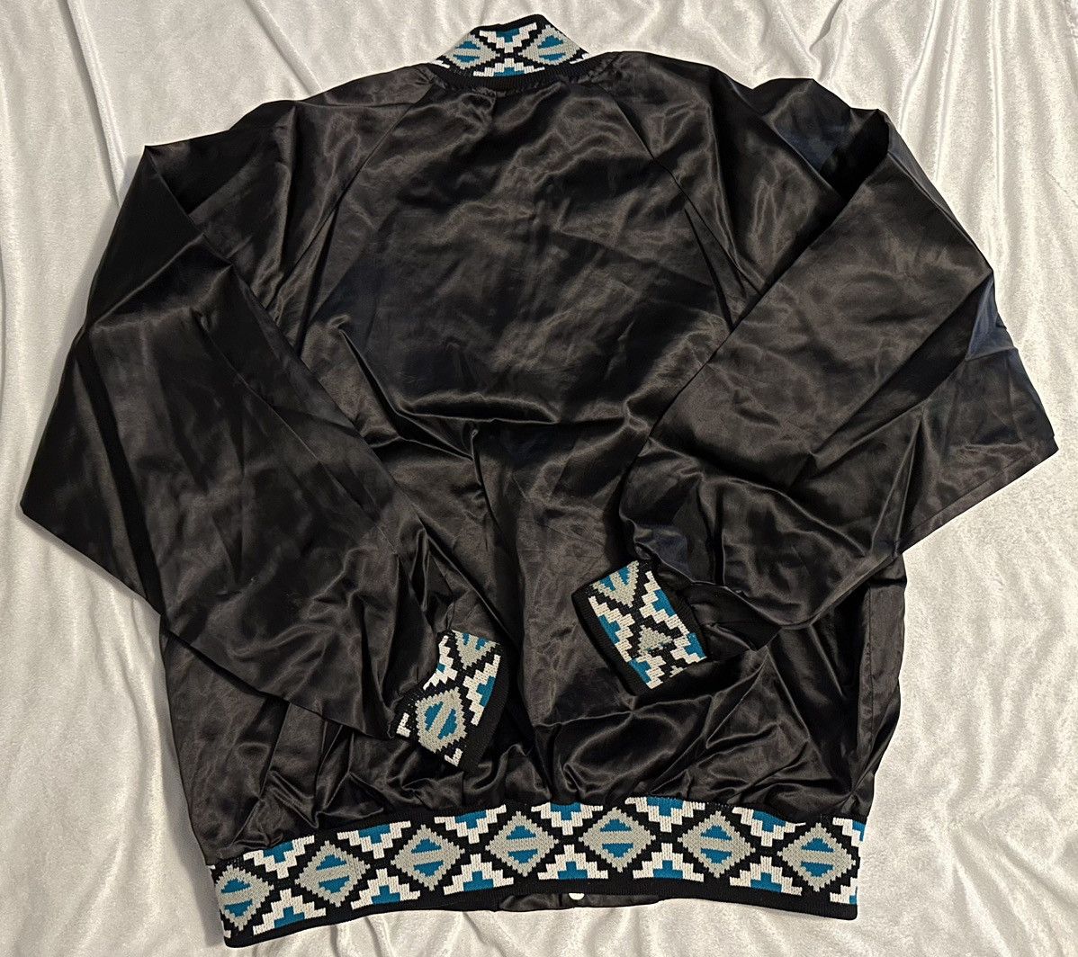 Vintage VTG Black Sheep Satin Jacket Adult SZ XLARGE Black USA Made Size US XL / EU 56 / 4 - 11 Thumbnail