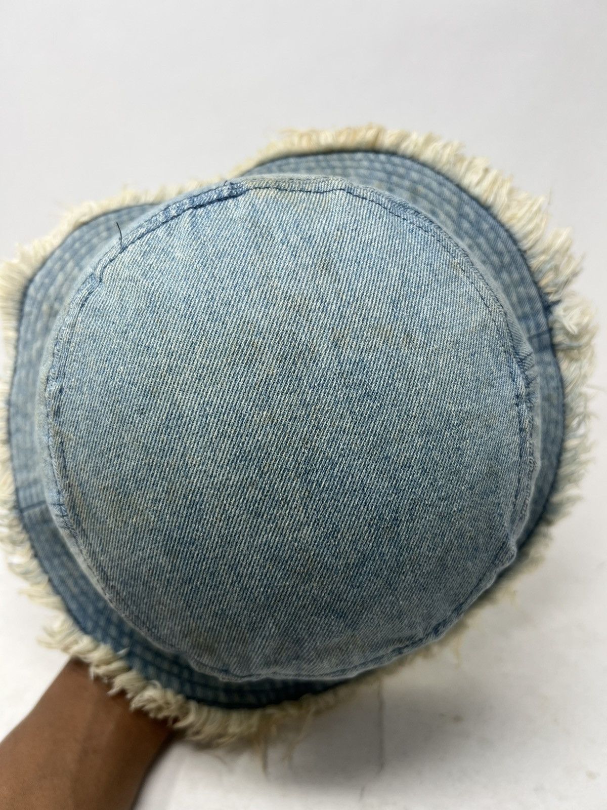 Vintage Tom & Jerry Frayed Distressed Denim Bucket Hat Cap Size ONE SIZE - 5 Thumbnail