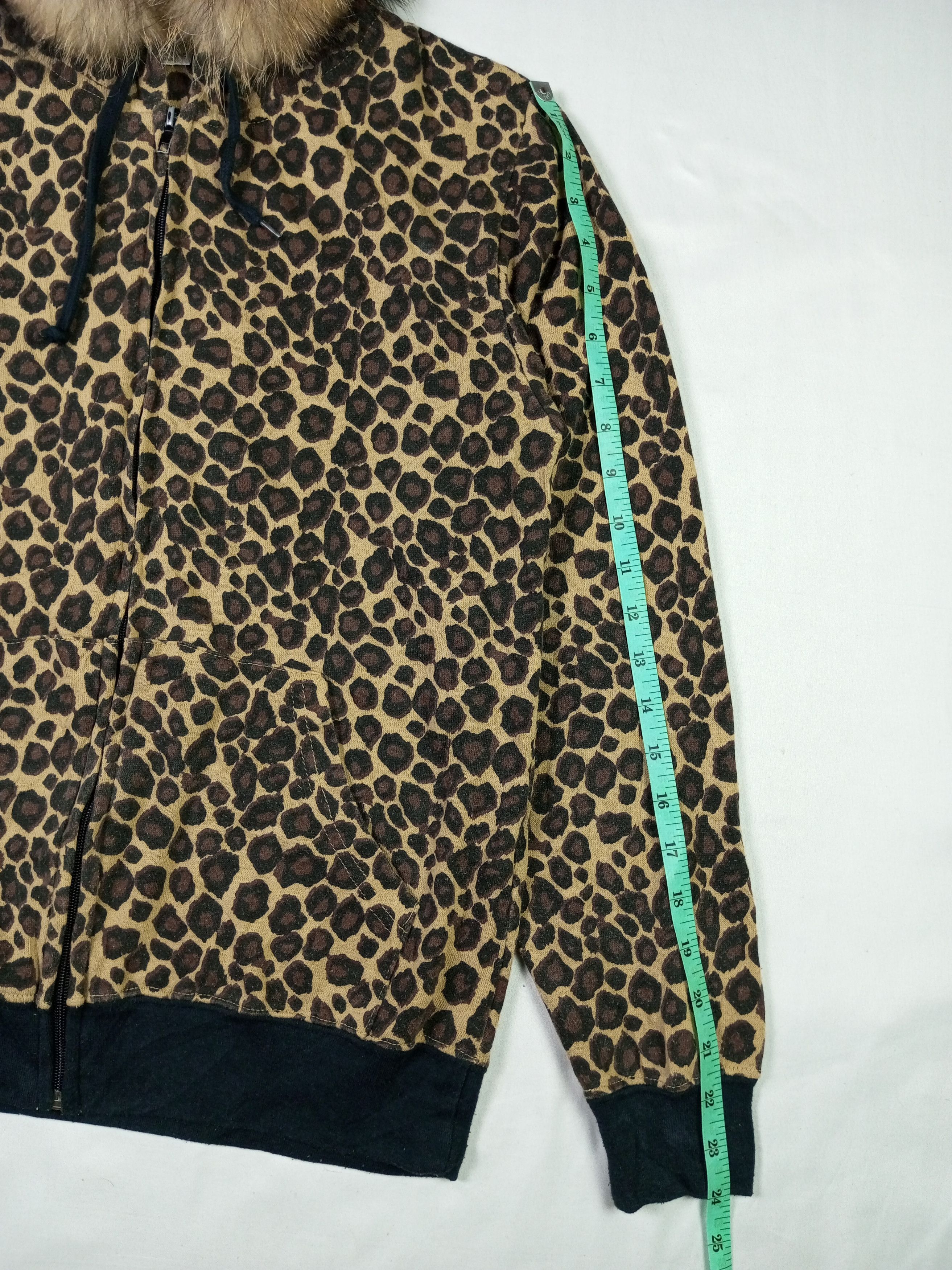 Japanese Brand Shock Nine Leopard Fur Cat Ear Hoodie Zipper Sweatshirt Size US M / EU 48-50 / 2 - 8 Thumbnail