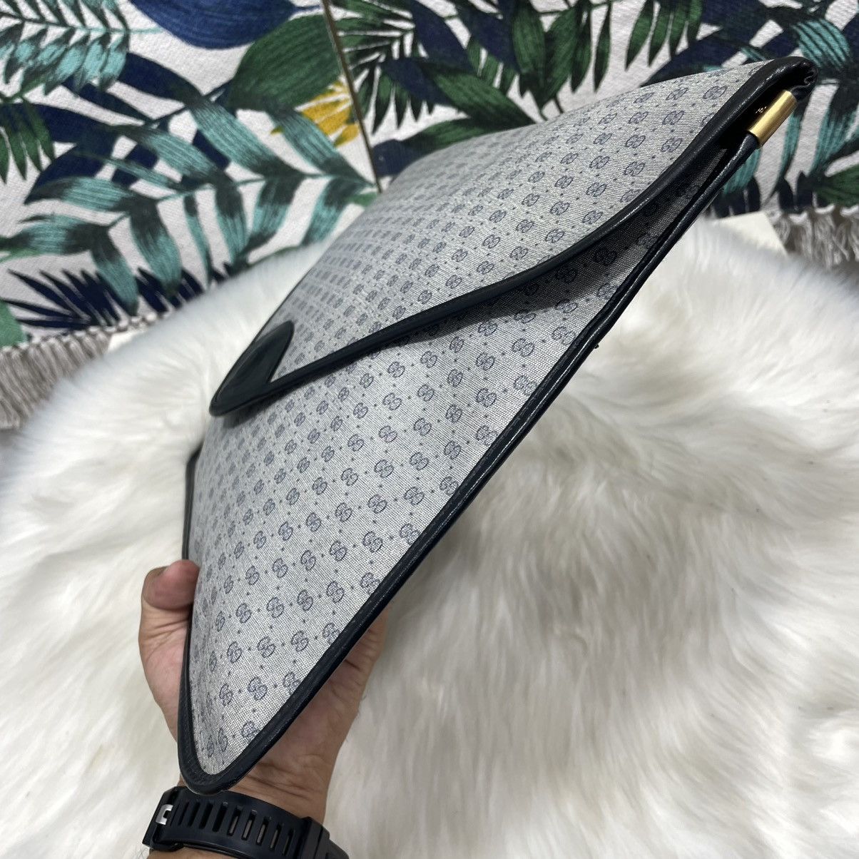 Gucci Authentic Vtg. GUCCI Large Portfolio Clutch Bag Size ONE SIZE - 7 Thumbnail