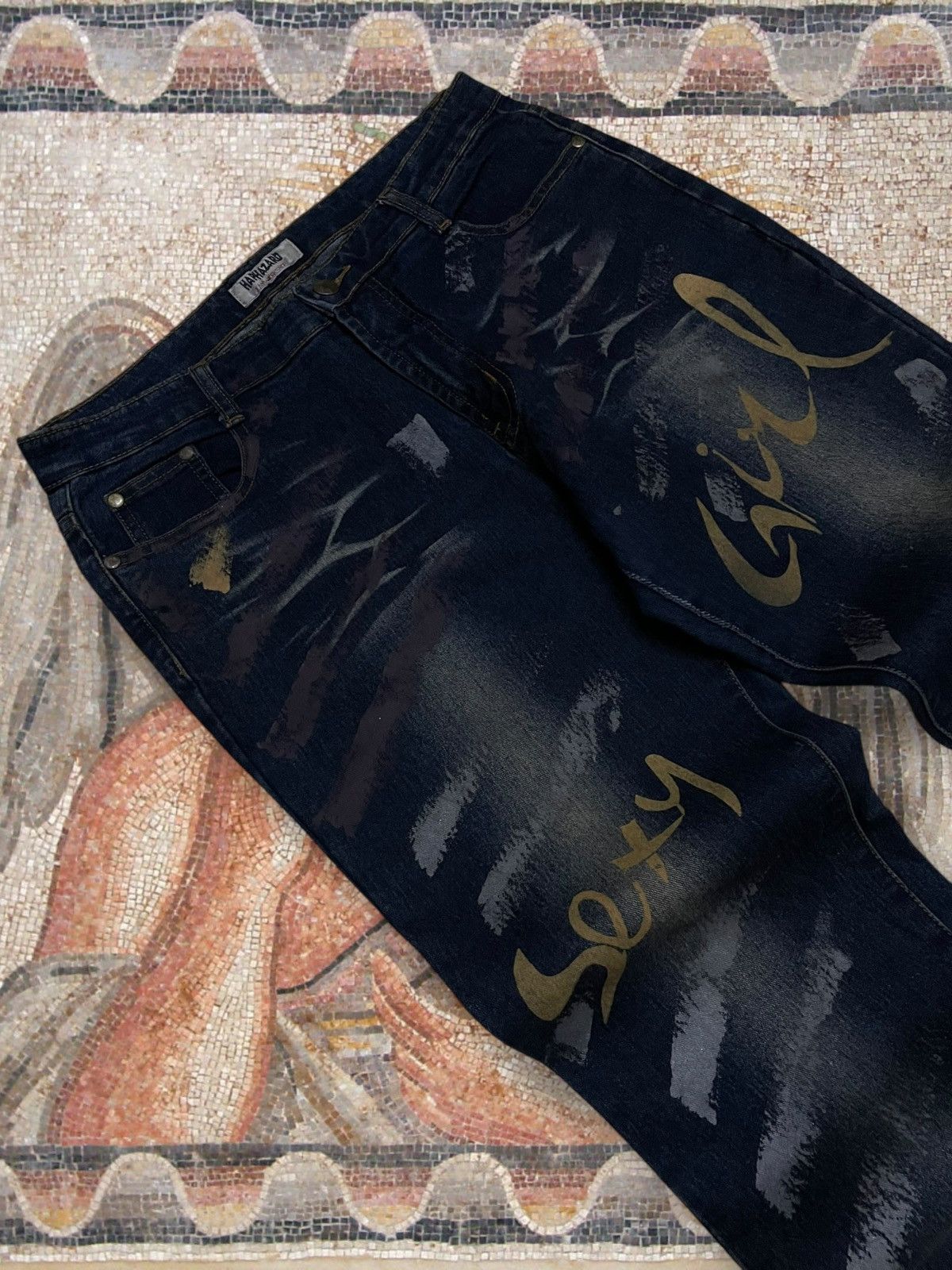 Hysteric Glamour Vintage 1990s Japan Haphazard Flared Sexy Girl Fancy Denim Size US 30 / EU 46 - 7 Thumbnail