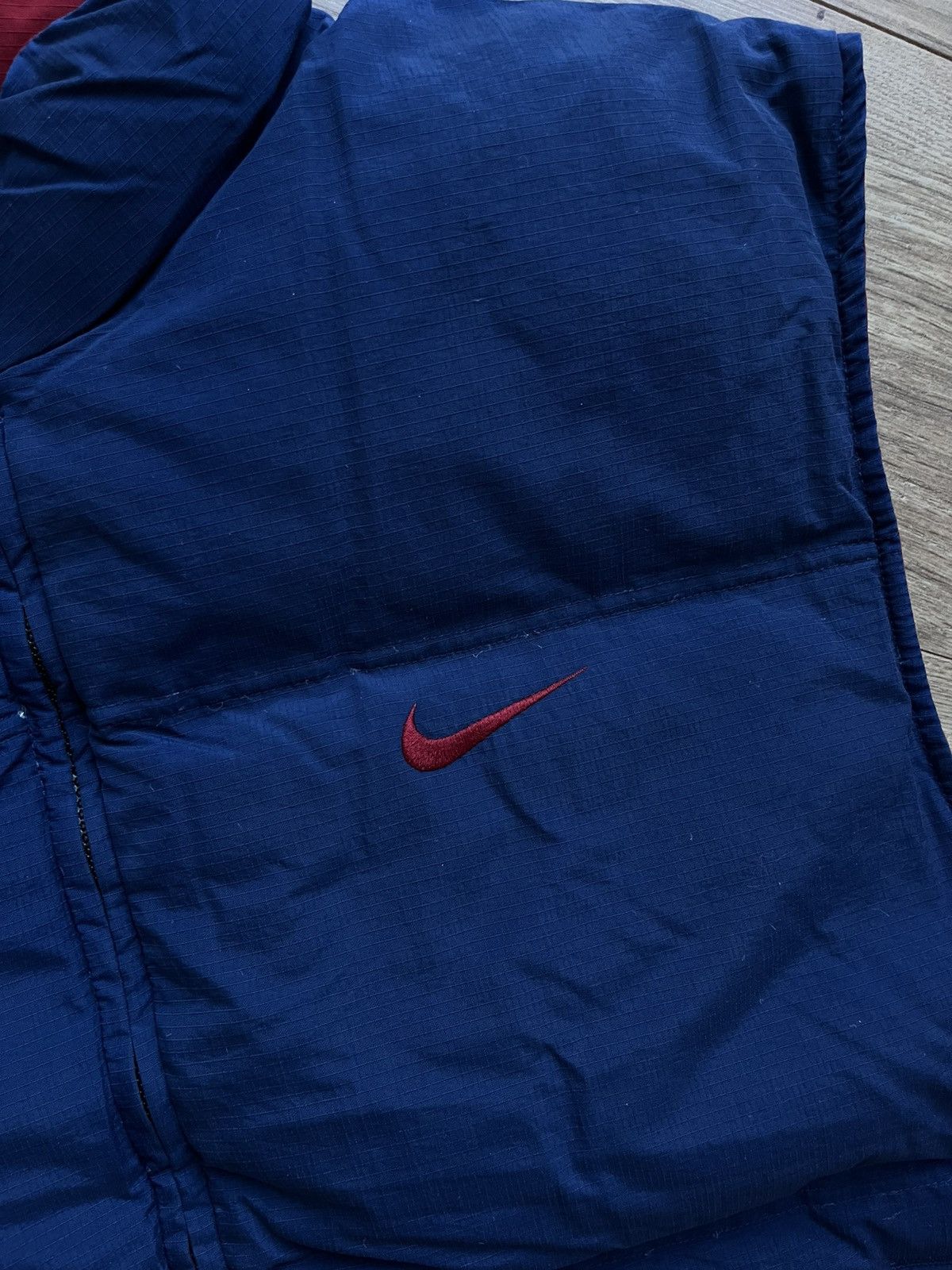 Nike 90’s NIKE RETRO REVERSIBLE DOWN PUFFER VEST SPELLOUT SWOOSH Size US XL / EU 56 / 4 - 6 Thumbnail