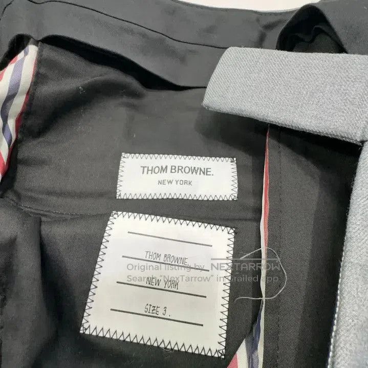 Thom Browne Classic Gray Student Long Pants by Unknown Designer. Size US 30 / EU 46 - 4 Thumbnail