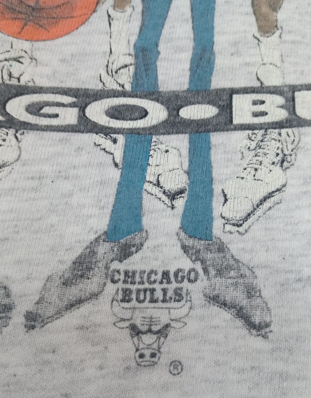 NBA × Vintage Vintage 90s NBA Playoffs Chicago Bulls Red Heat T-shirt Size US L / EU 52-54 / 3 - 14 Thumbnail