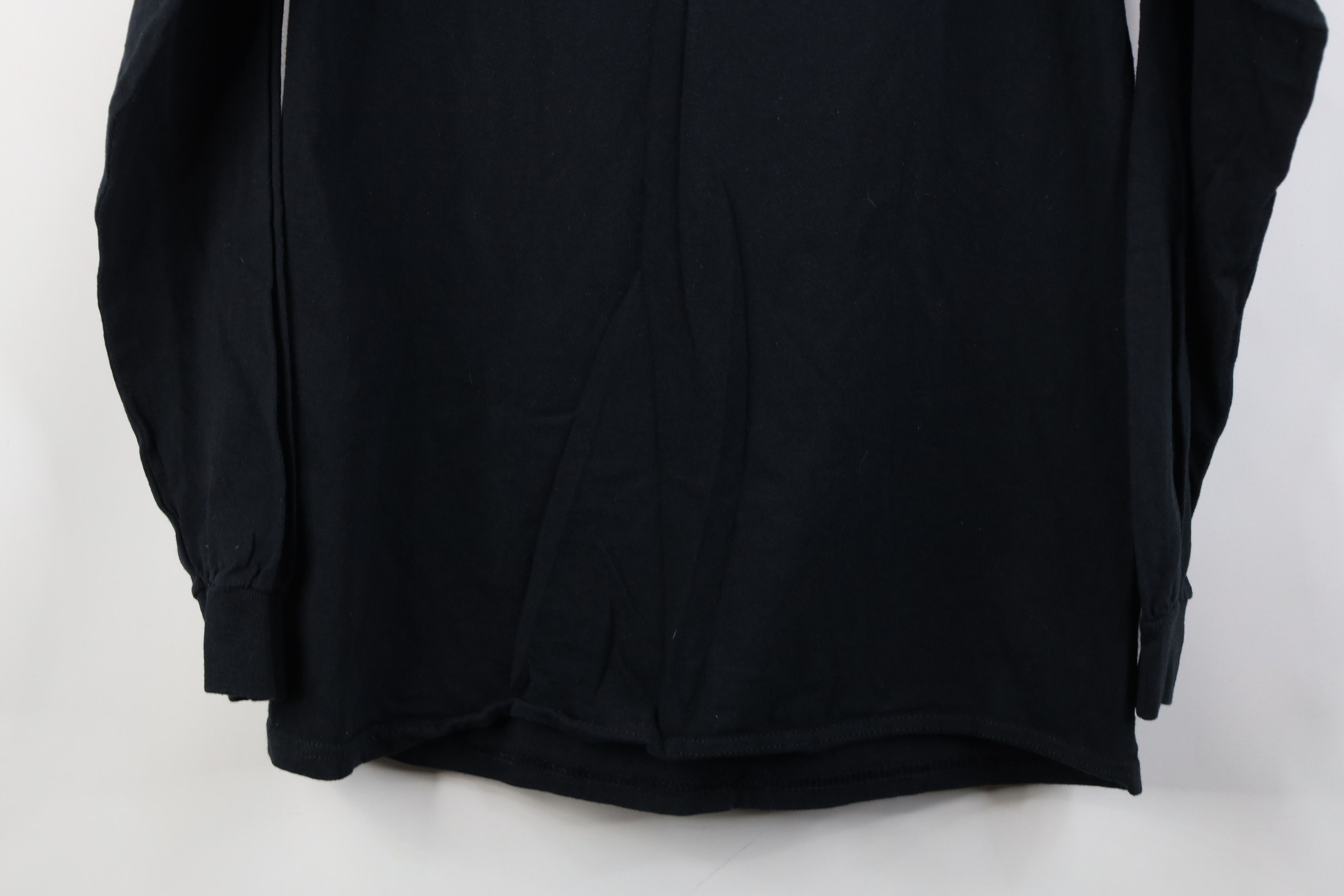 Vintage Vintage 90s Y2K Streetwear Cotton Long Sleeve T-Shirt Black Size US M / EU 48-50 / 2 - 12 Thumbnail