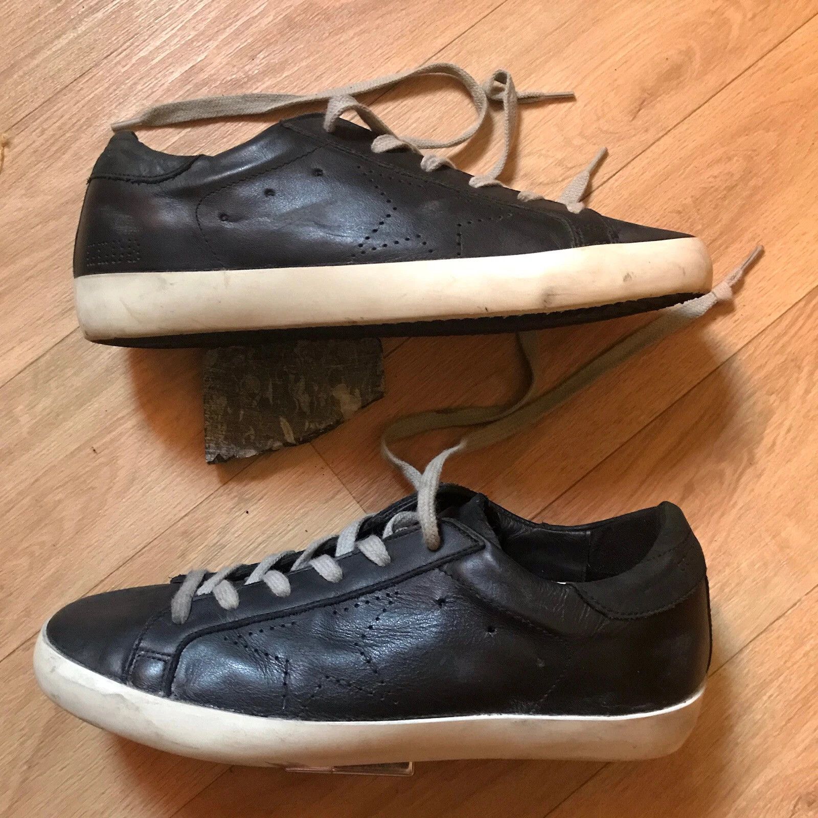 Golden Goose GGDB Golden Goose Sneakers Superstar Low Top womens Black Size US 8 / IT 38 - 3 Thumbnail