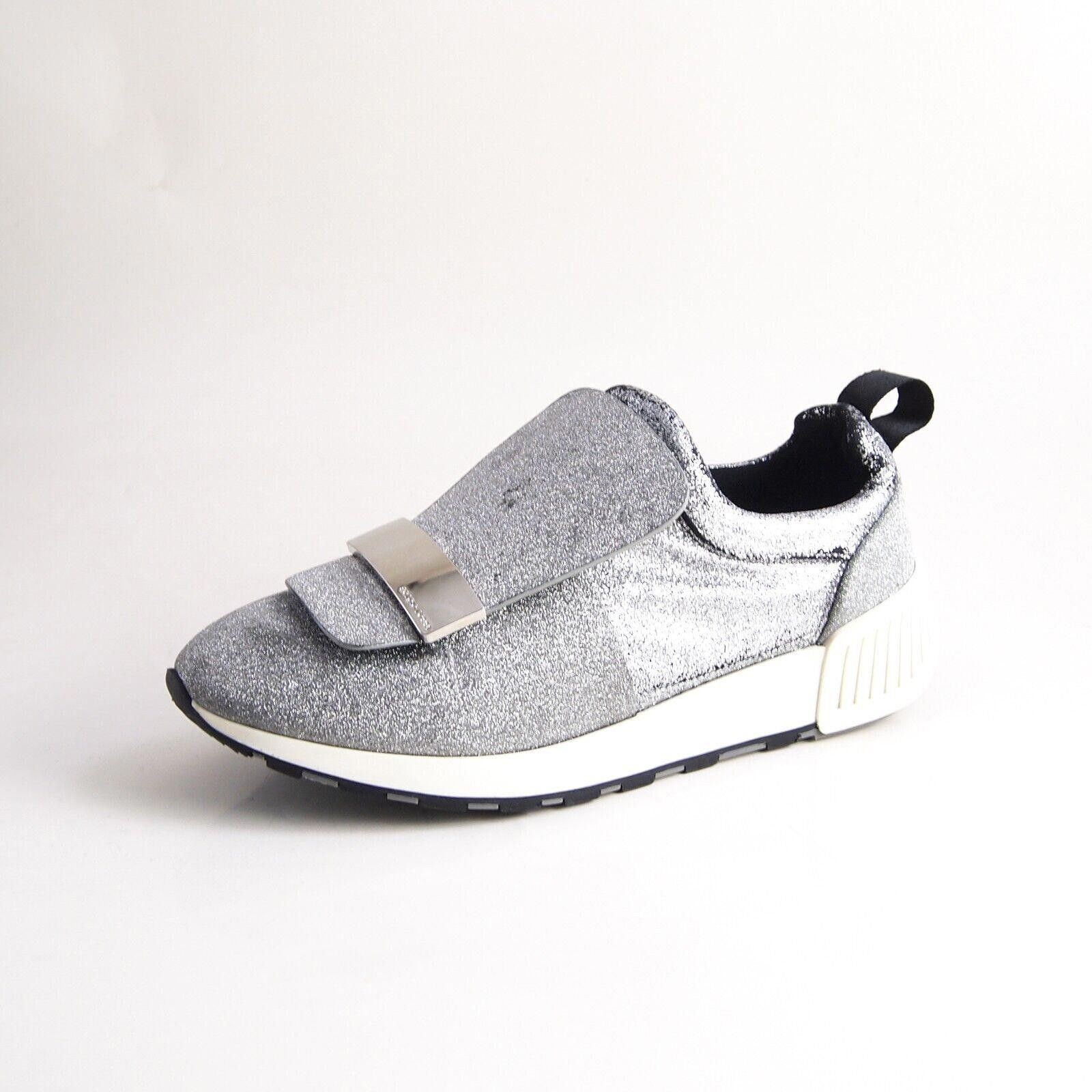 Sergio Rossi Sergio Rossi SR1 slip Ons Sneakers Silver Glitter US 7 EU 37 Size US 7 / IT 37 - 1 Thumbnail