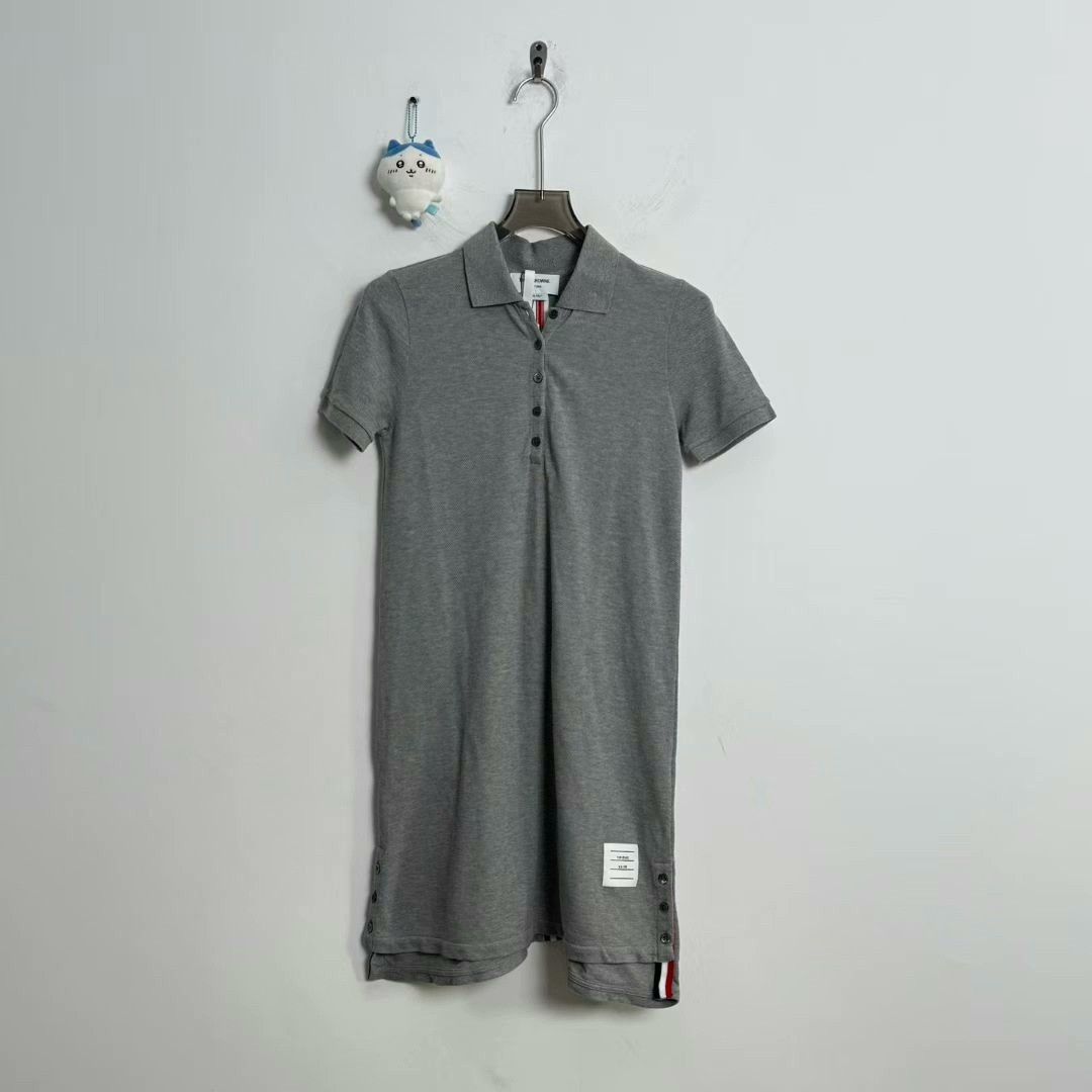 Thom Browne thom browne logo striped dress in gray Size M / US 6-8 / IT 42-44 - 1 Thumbnail