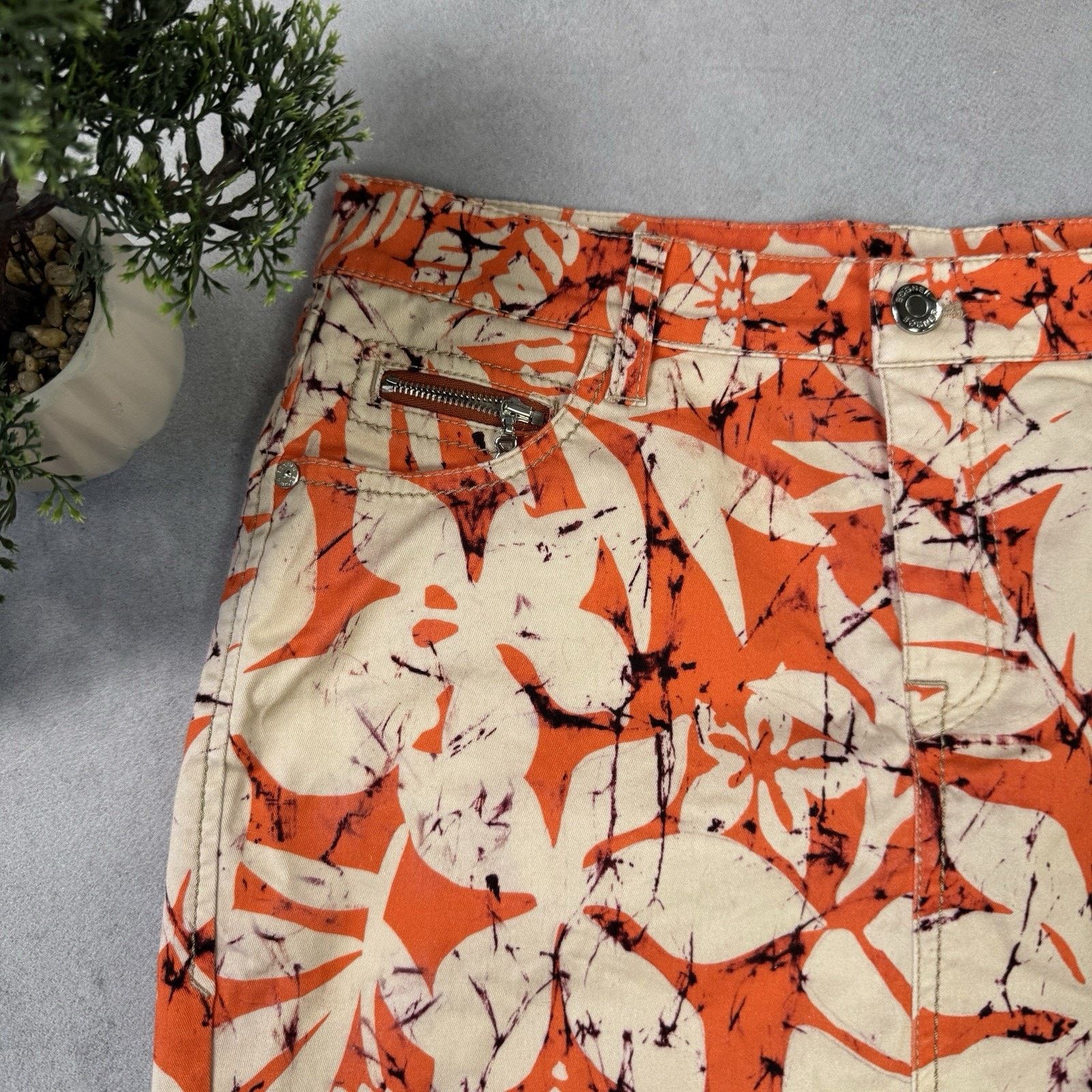 Bogner Bogner Women Midi Skirt Multicolour Size M Cotton Size 30" / US 8 / IT 44 - 2 Thumbnail