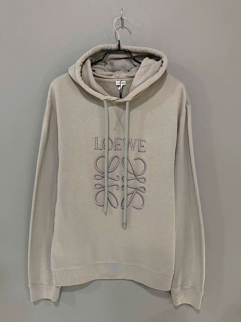 Loewe LOEWE Embroidered logo hoodie Size L / US 10 / IT 46 - 2 Thumbnail