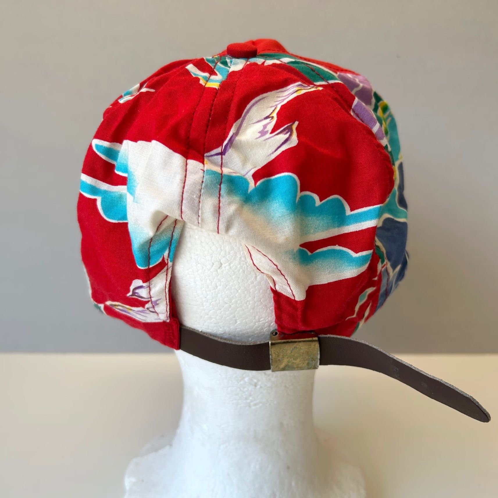 Vintage VINTAGE Northwest Transport Service Hat Strapback Hawaiian Floral Red Size ONE SIZE - 4 Thumbnail