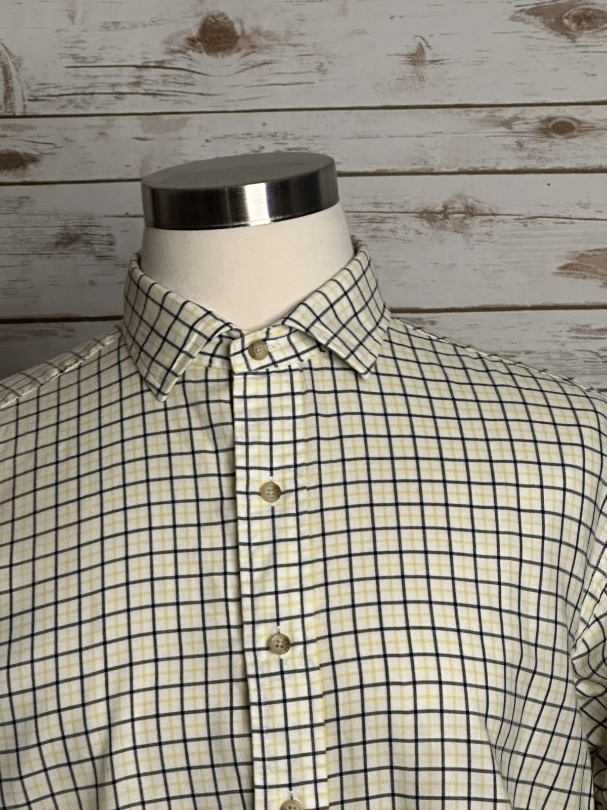 Polo Ralph Lauren Polo by Ralph Lauren white/navy/yellow plaid button-up shirt Size US XL / EU 56 / 4 - 2 Thumbnail