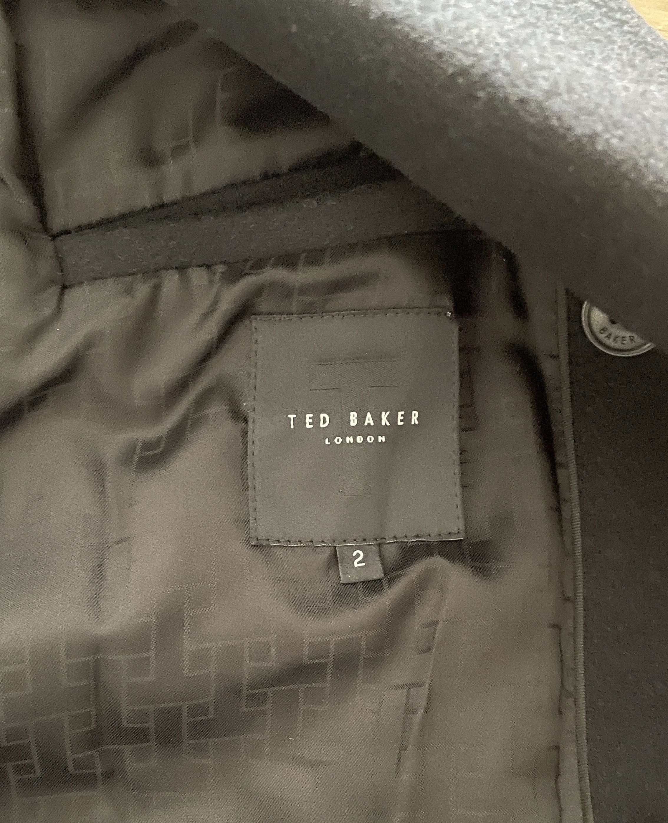 Ted Baker Ted Baker 273719 Charco Navy Blue Wool Peacoat Size 2 (med) Size US M / EU 48-50 / 2 - 7 Thumbnail