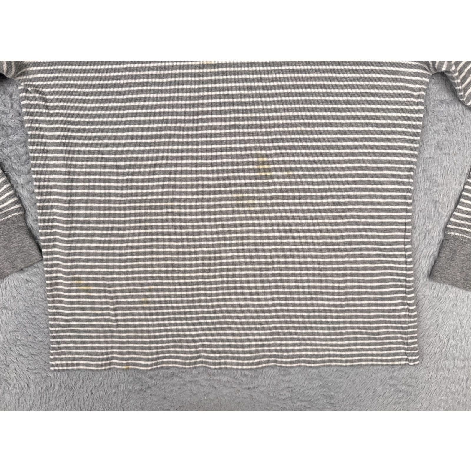 Tommy Hilfiger Tommy Hilfiger Shirt Adult XL Gray Stripe Long Sleeve Crew Neck Knit Logo T-Shirt Holidays & Outdoors Mens, Unisex, Regular Fit Size US XL / EU 56 / 4 - 5 Thumbnail